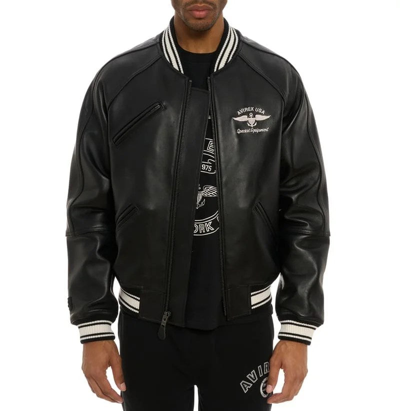 Avirex Stadium Jacket - Black