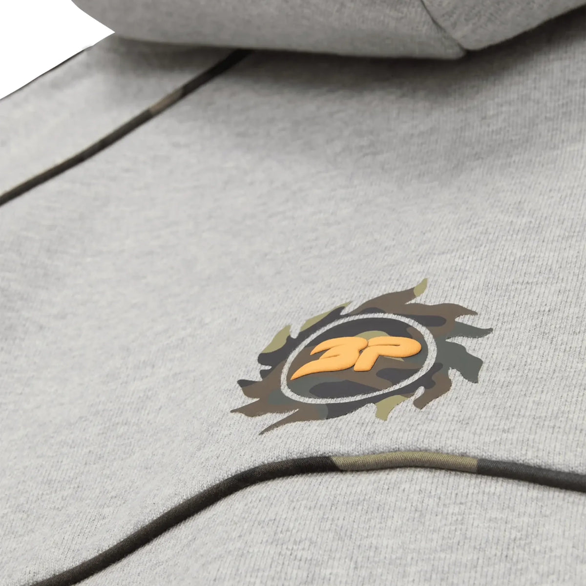 Broken Planet Performance Hoodie - Heather Grey/Camo