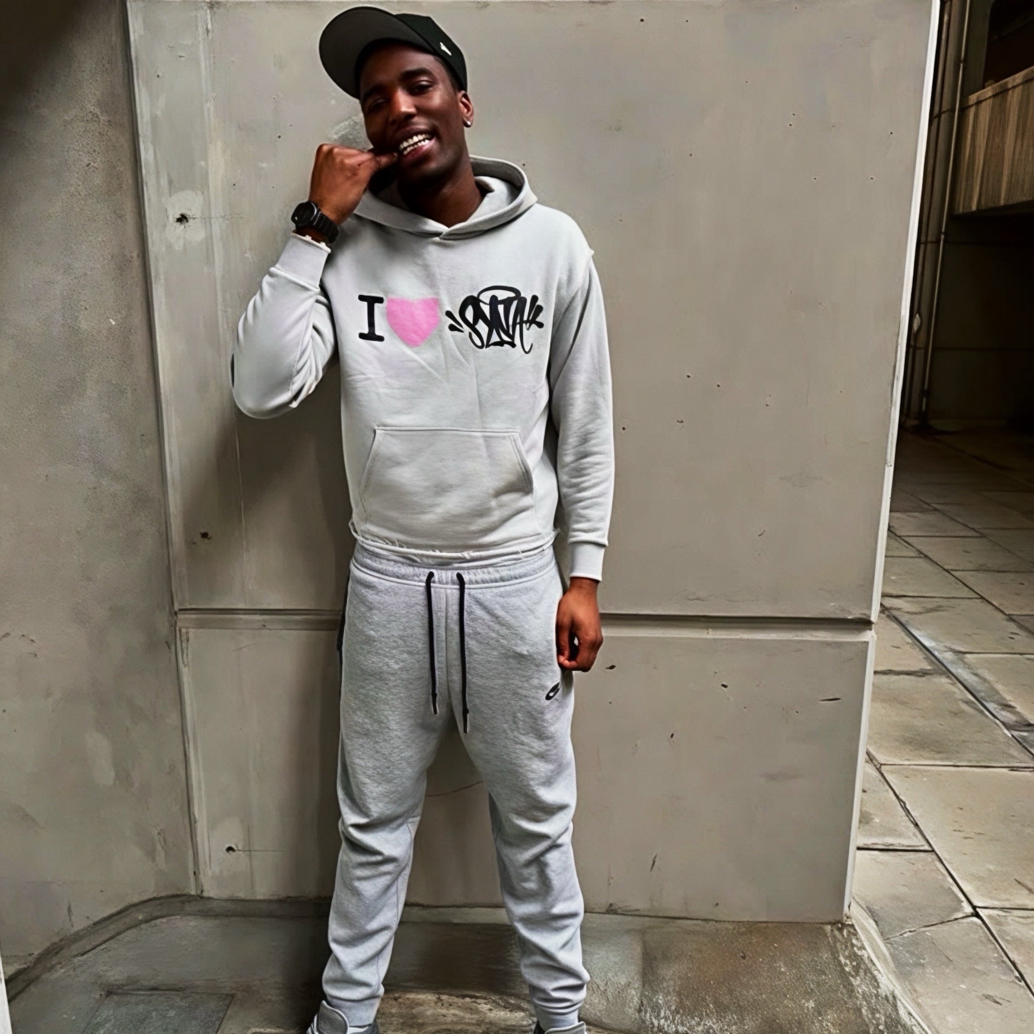 Syna World I Love Syna Hoodie - Grey