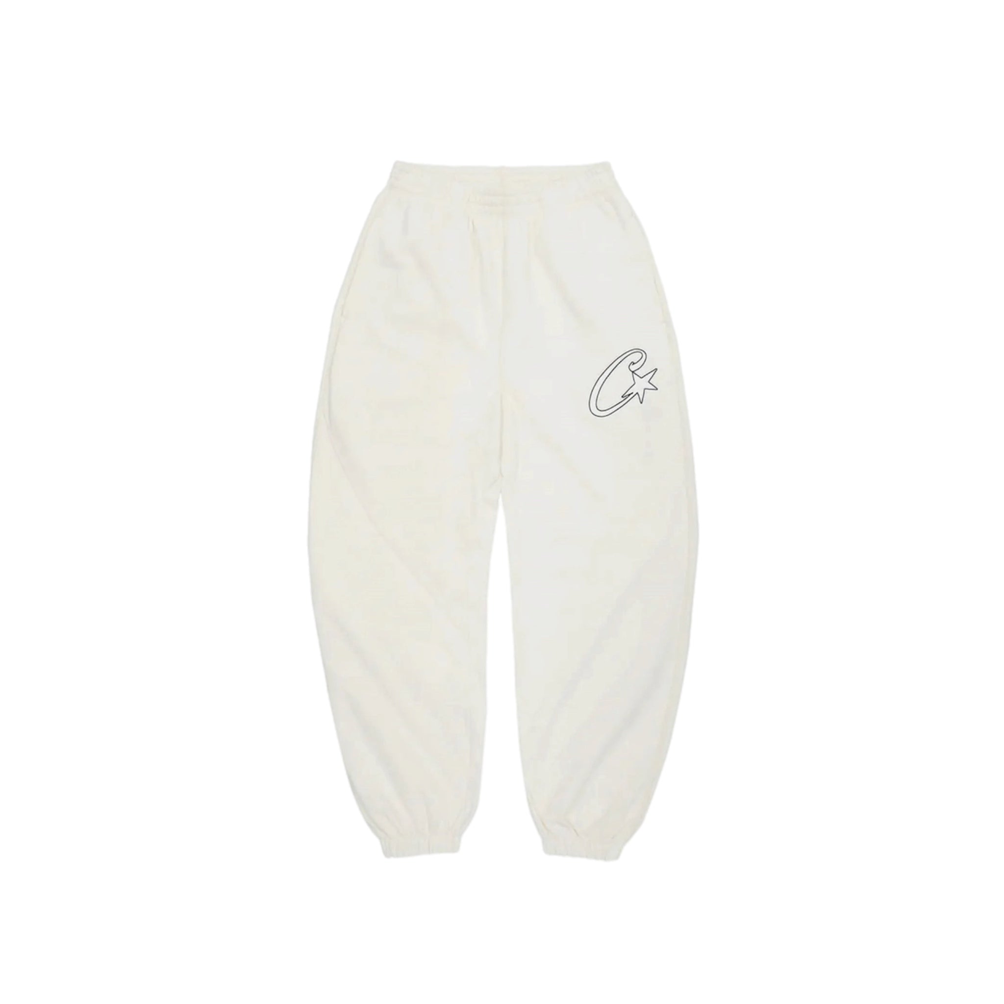 Corteiz Satin C Star Appliqué Tracksuit - Off White