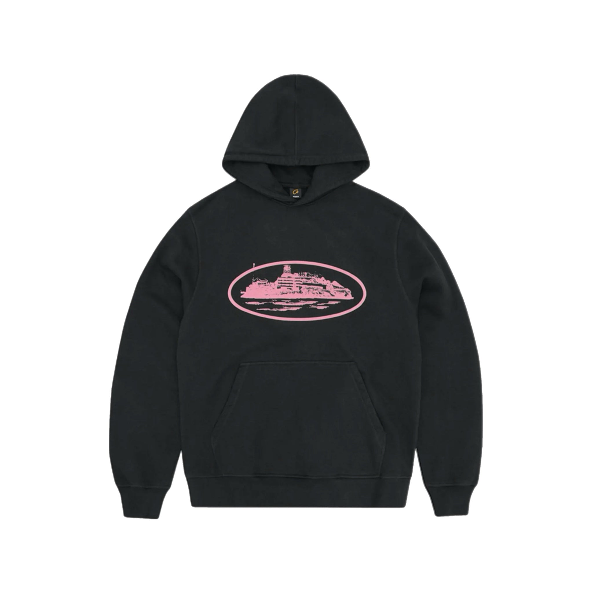 Corteiz Alcatraz V2 Hoodie - Black/Pink