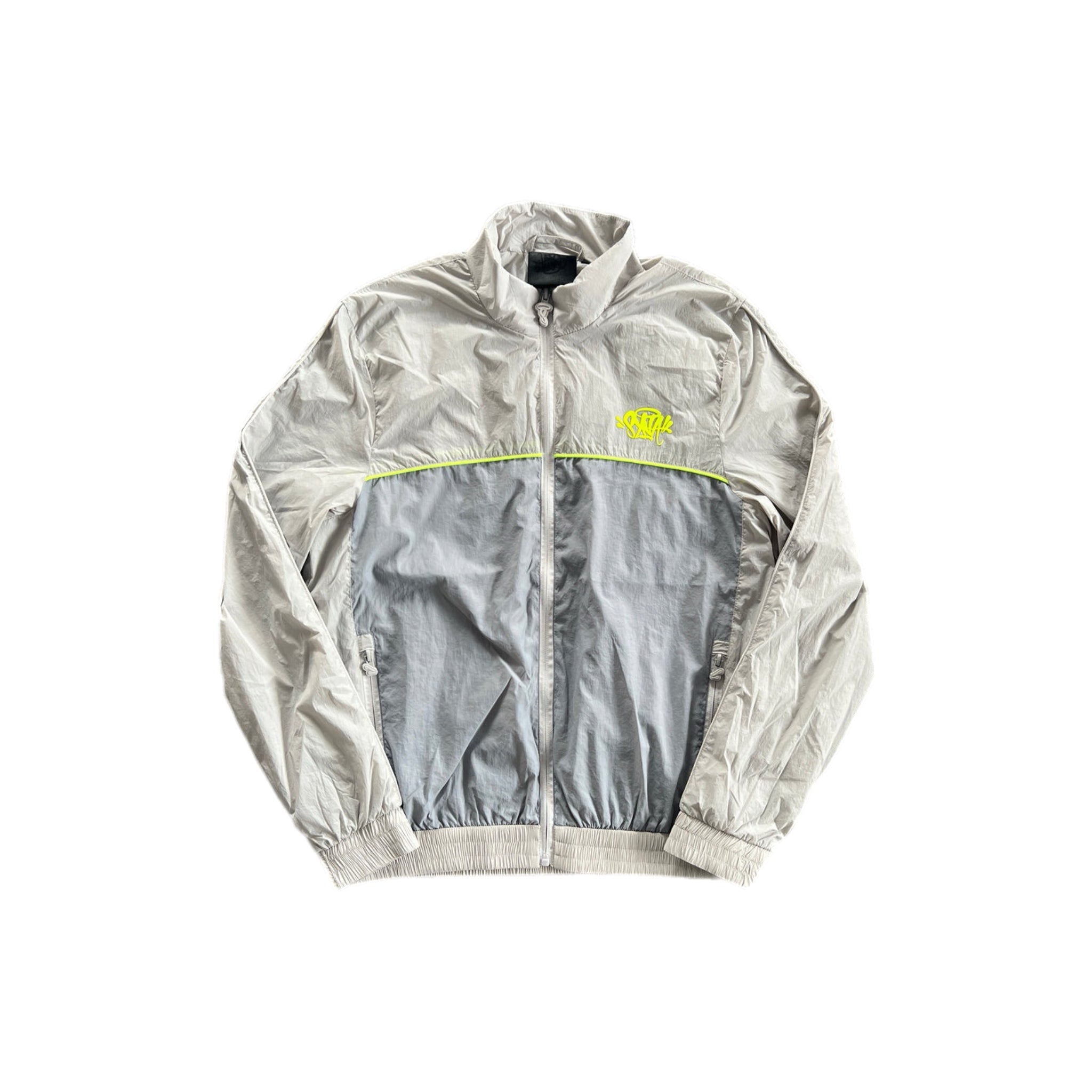 Syna Logo Shell Tracksuit - Grey/Volt