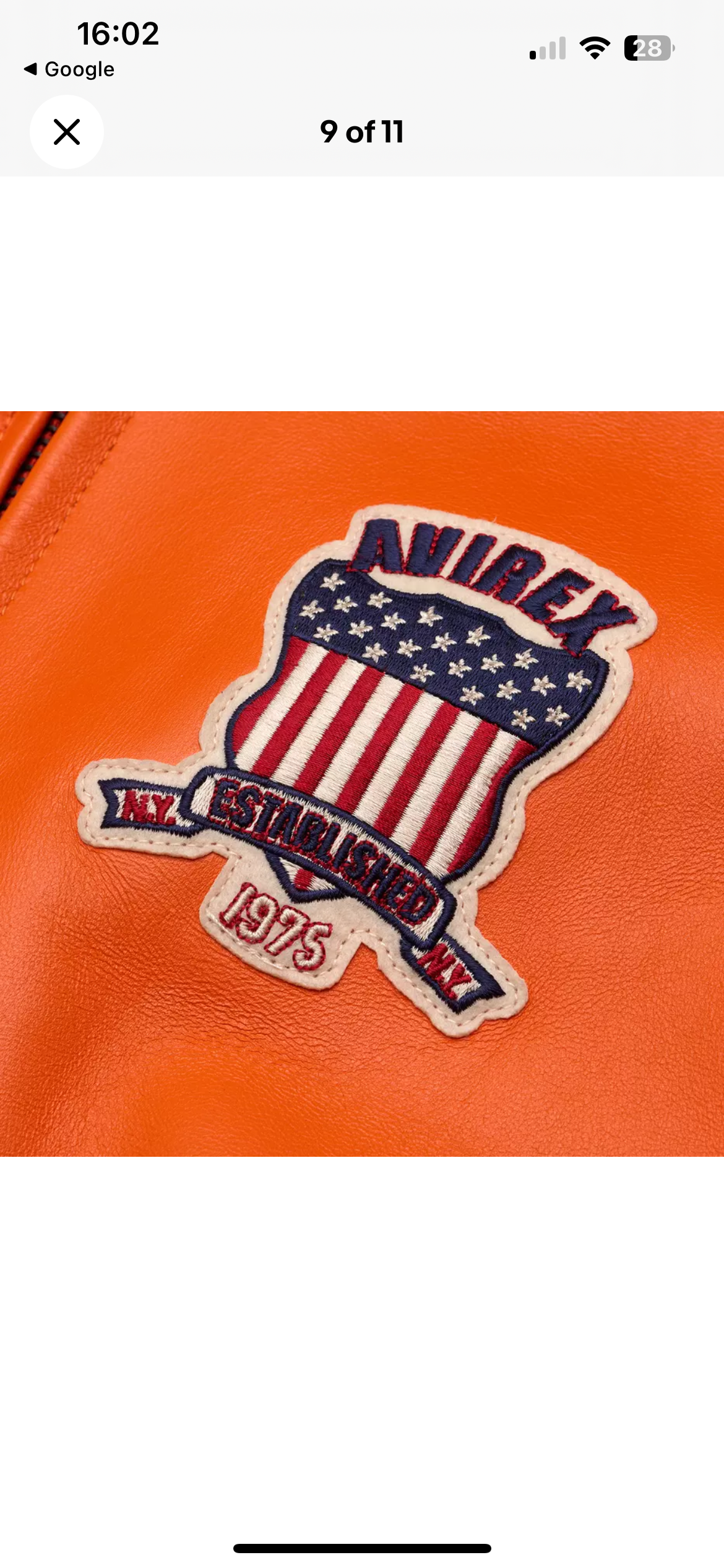 Avirex Icon Jacket - Orange