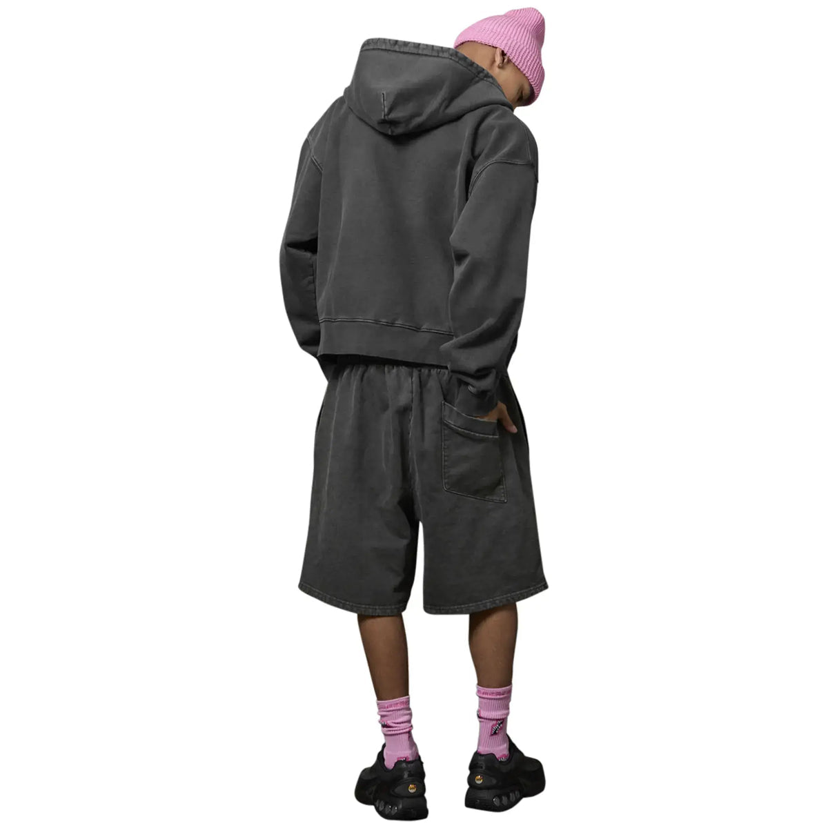 Broken Planet Basics Shorts - Washed Soot Black