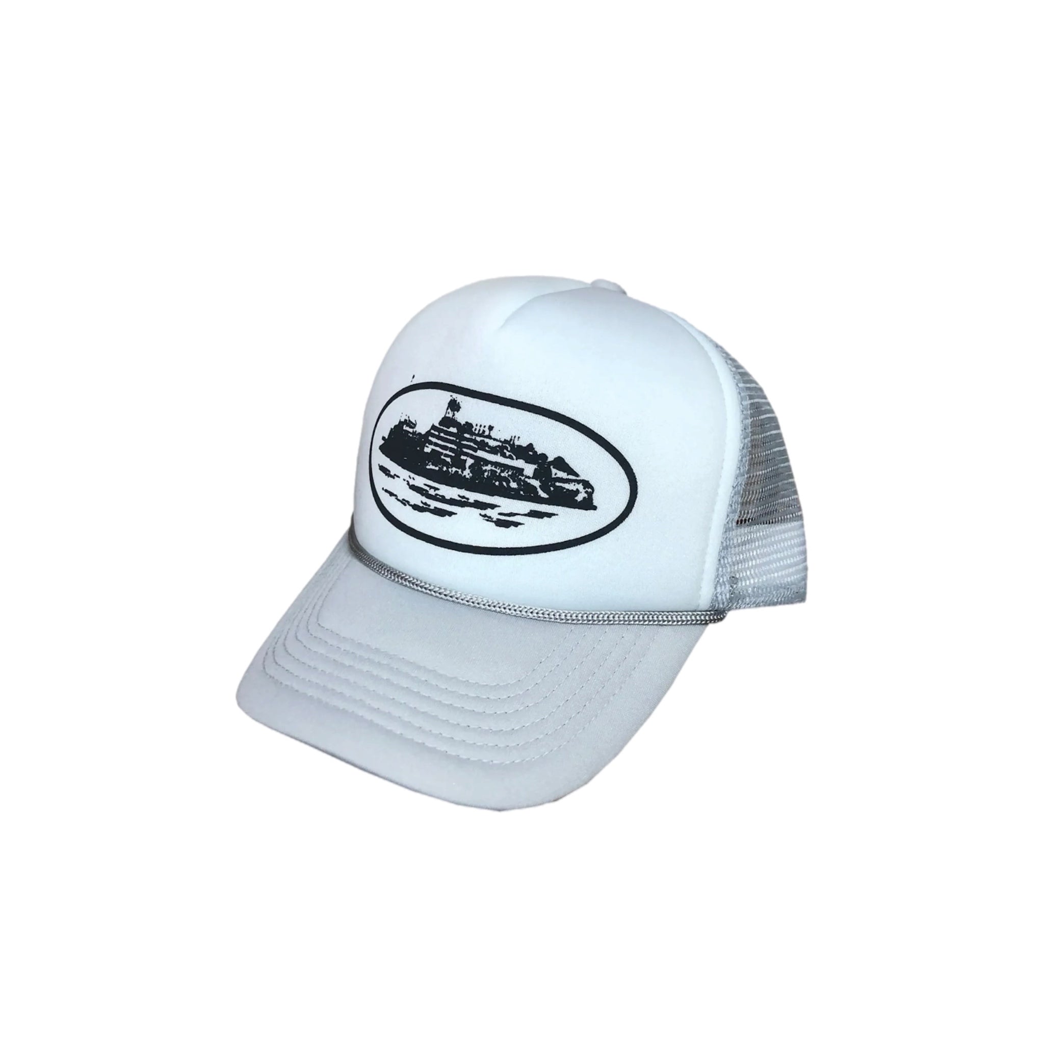 Corteiz Alcatraz Trucker Hat - Silver