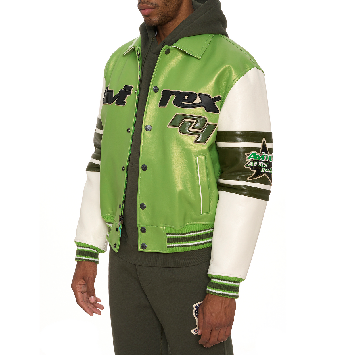 Avirex Star and Stripes Jacket - Screamin Green