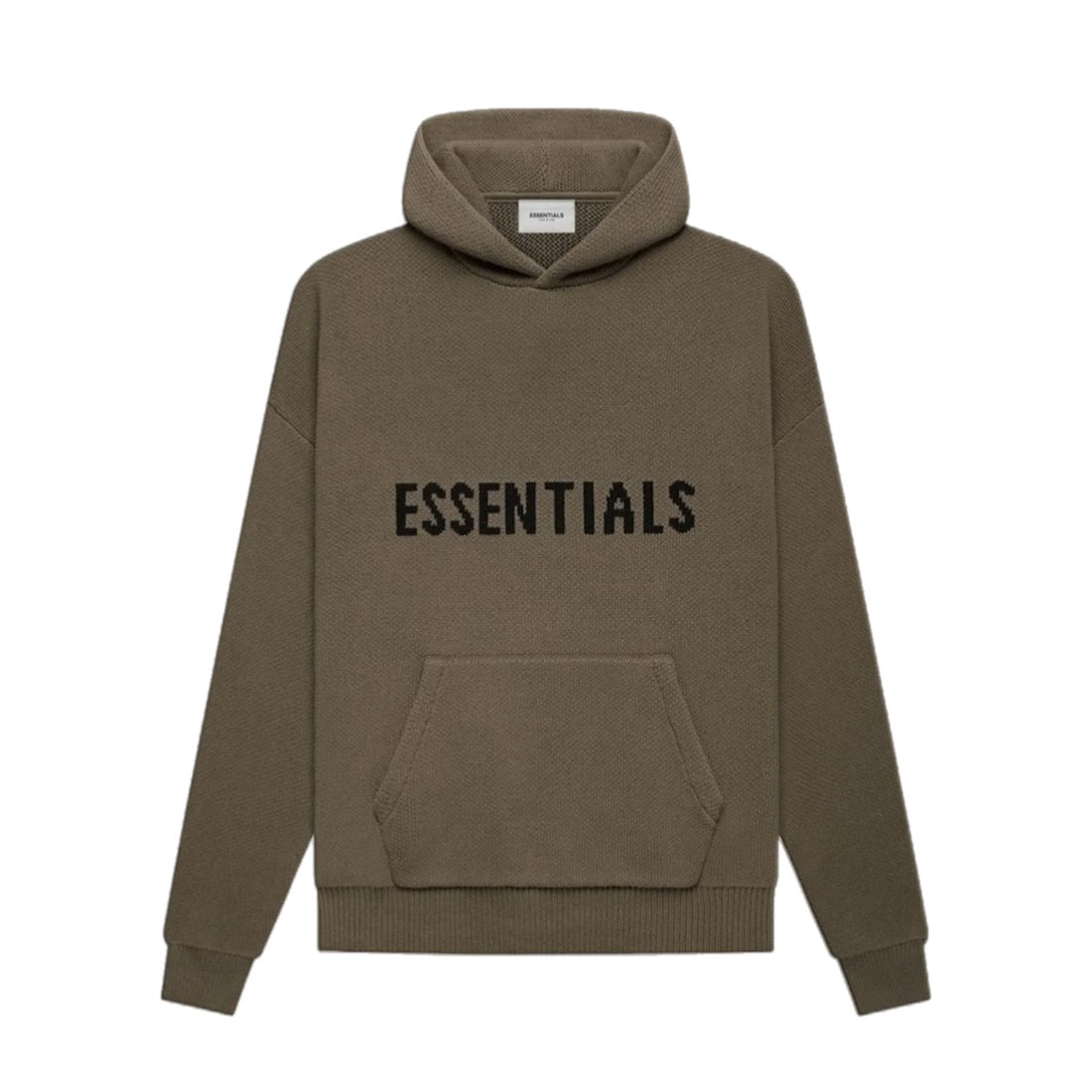 Fear Of God Essentials Knit Pullover Hoodie - Harvest Brown