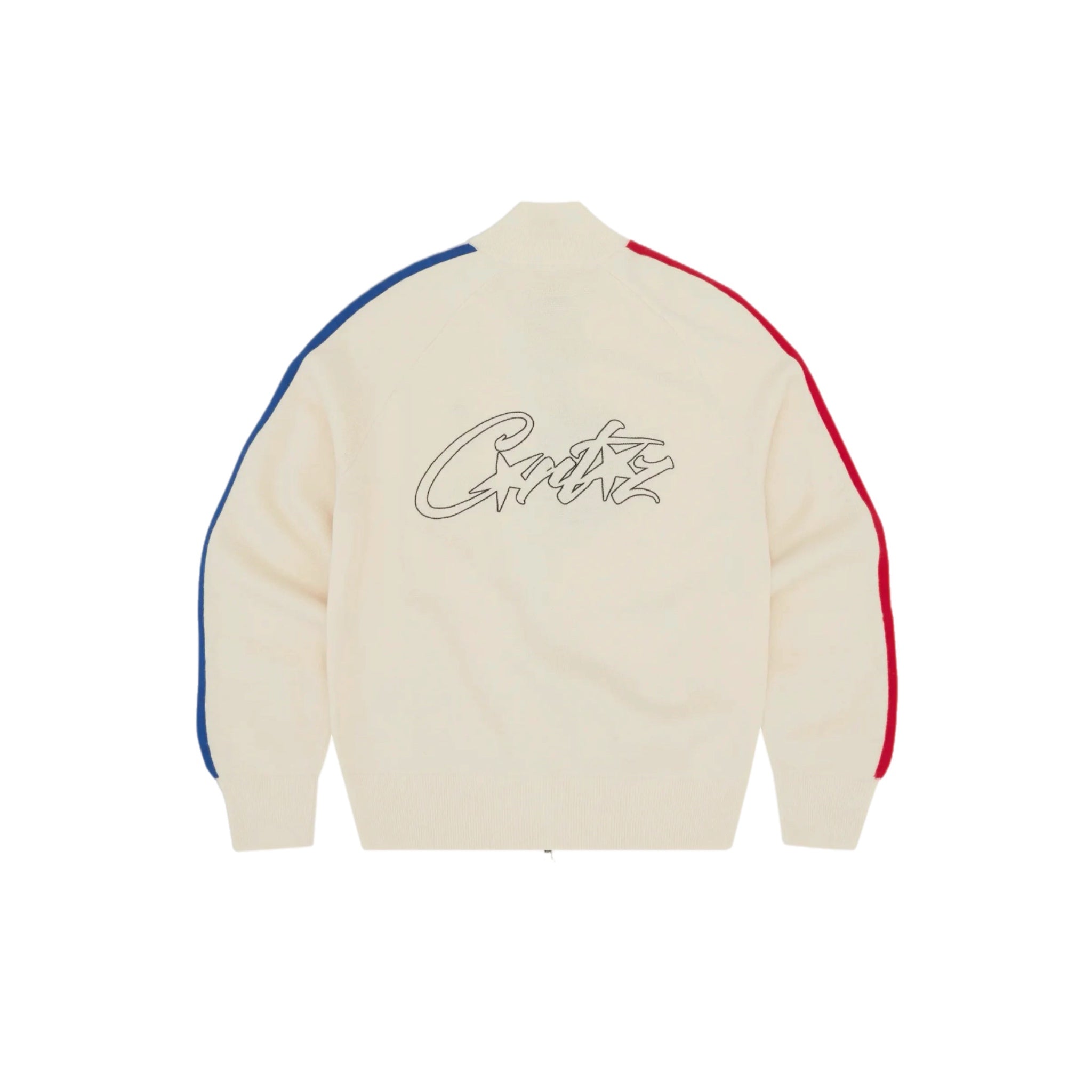 Corteiz Knit Zip Up Fleece - Cream