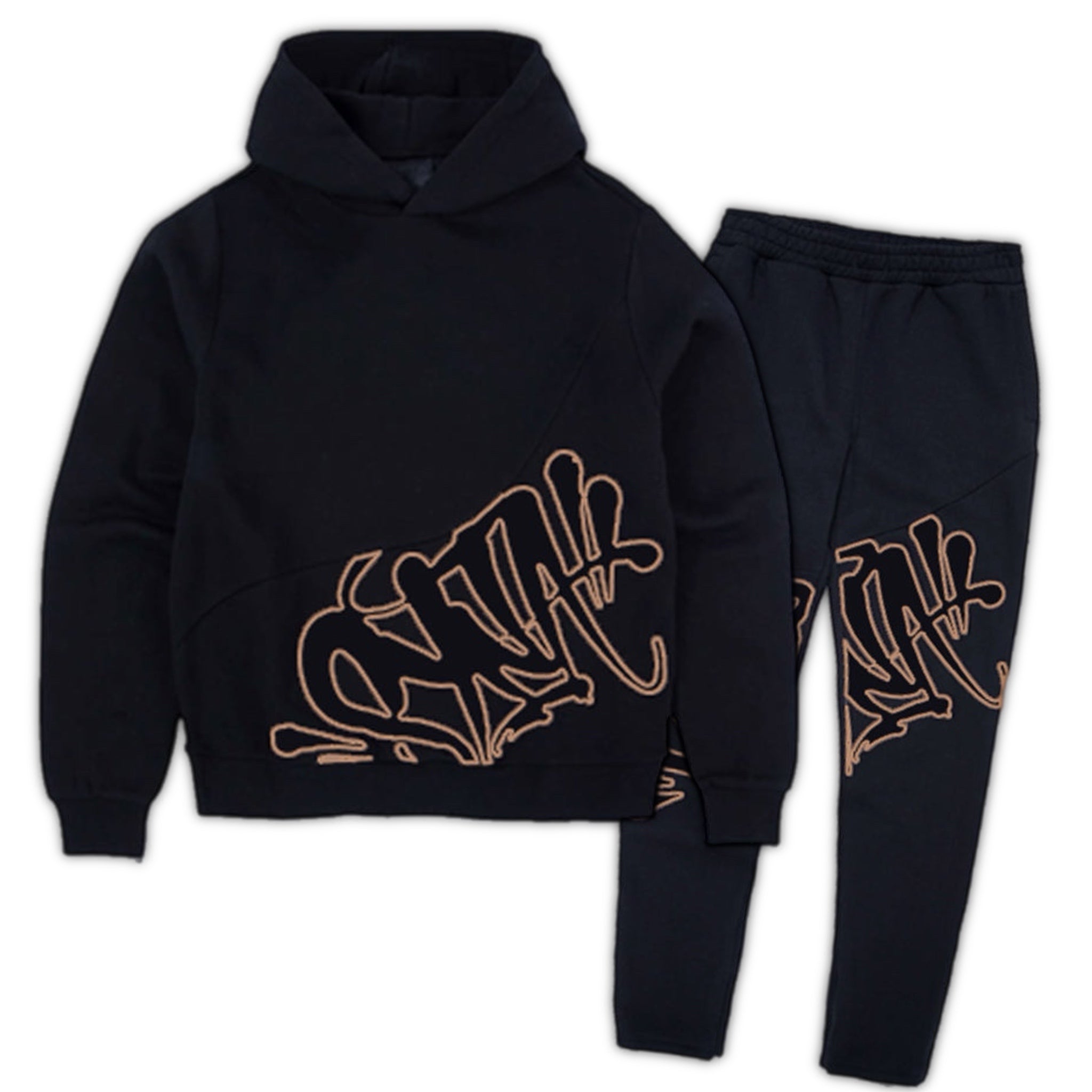 Syna World Slice Tracksuit - Black/Rose Gold
