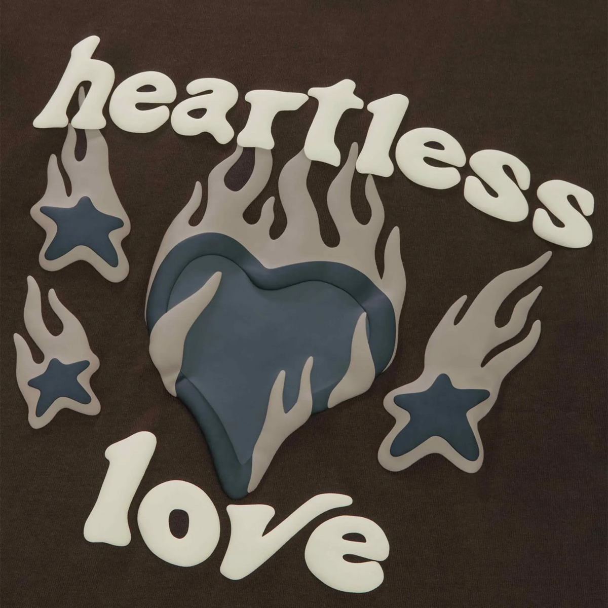 Broken Planet Heartless Love T-shirt - Mocha Brown