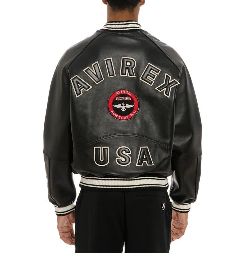 Avirex Stadium Jacket - Black