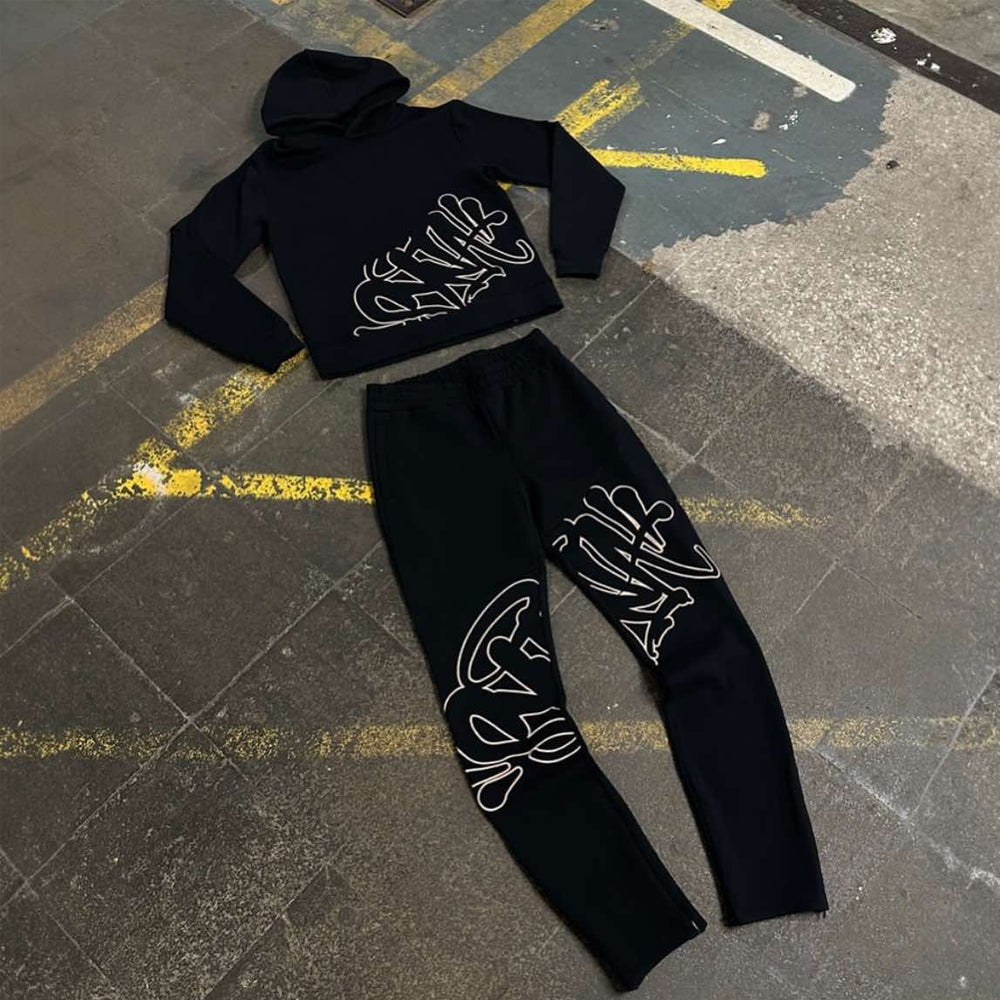 Syna World Slice Tracksuit - Black/Rose Gold