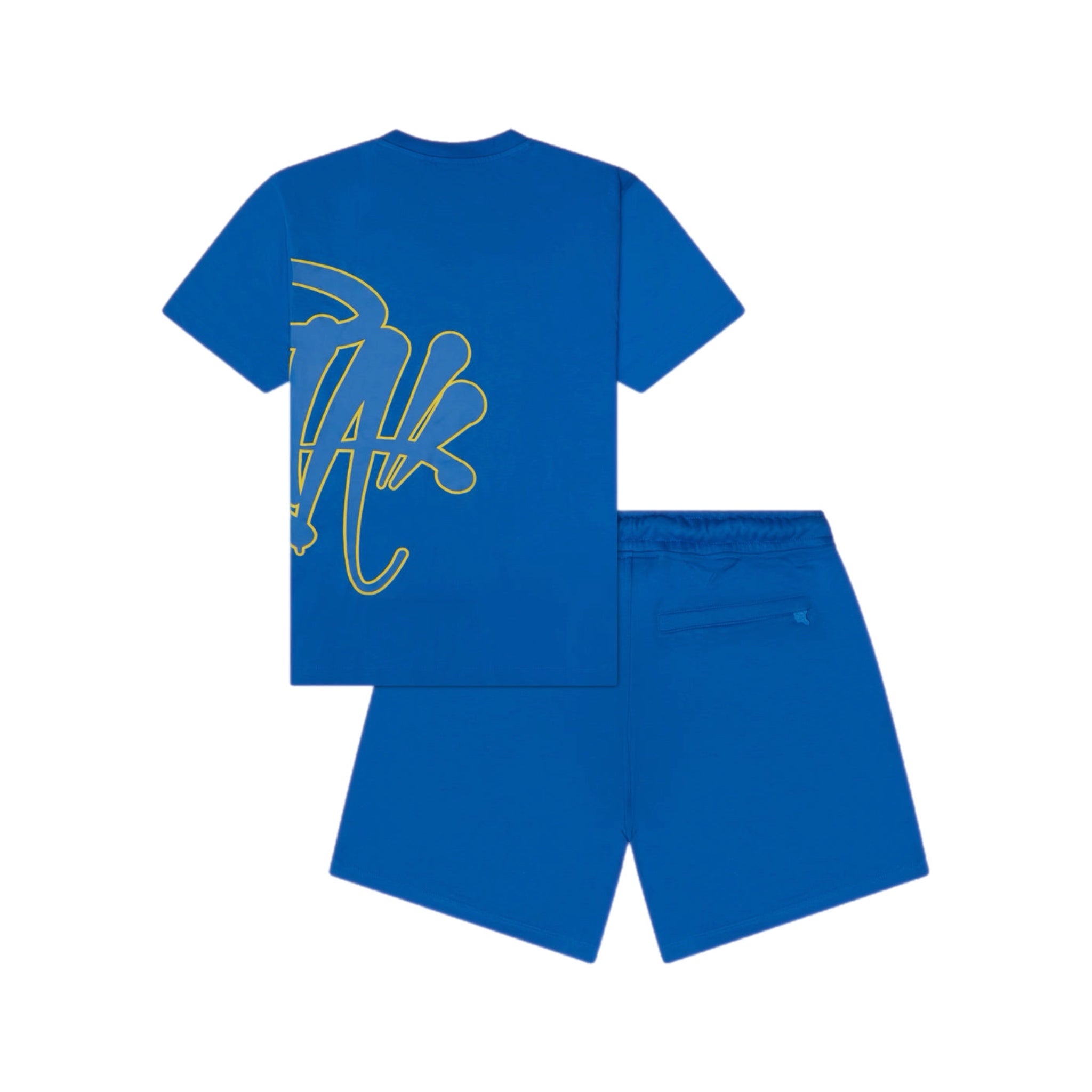 Syna World Logo T-shirt/Short Set - Blue/Yellow