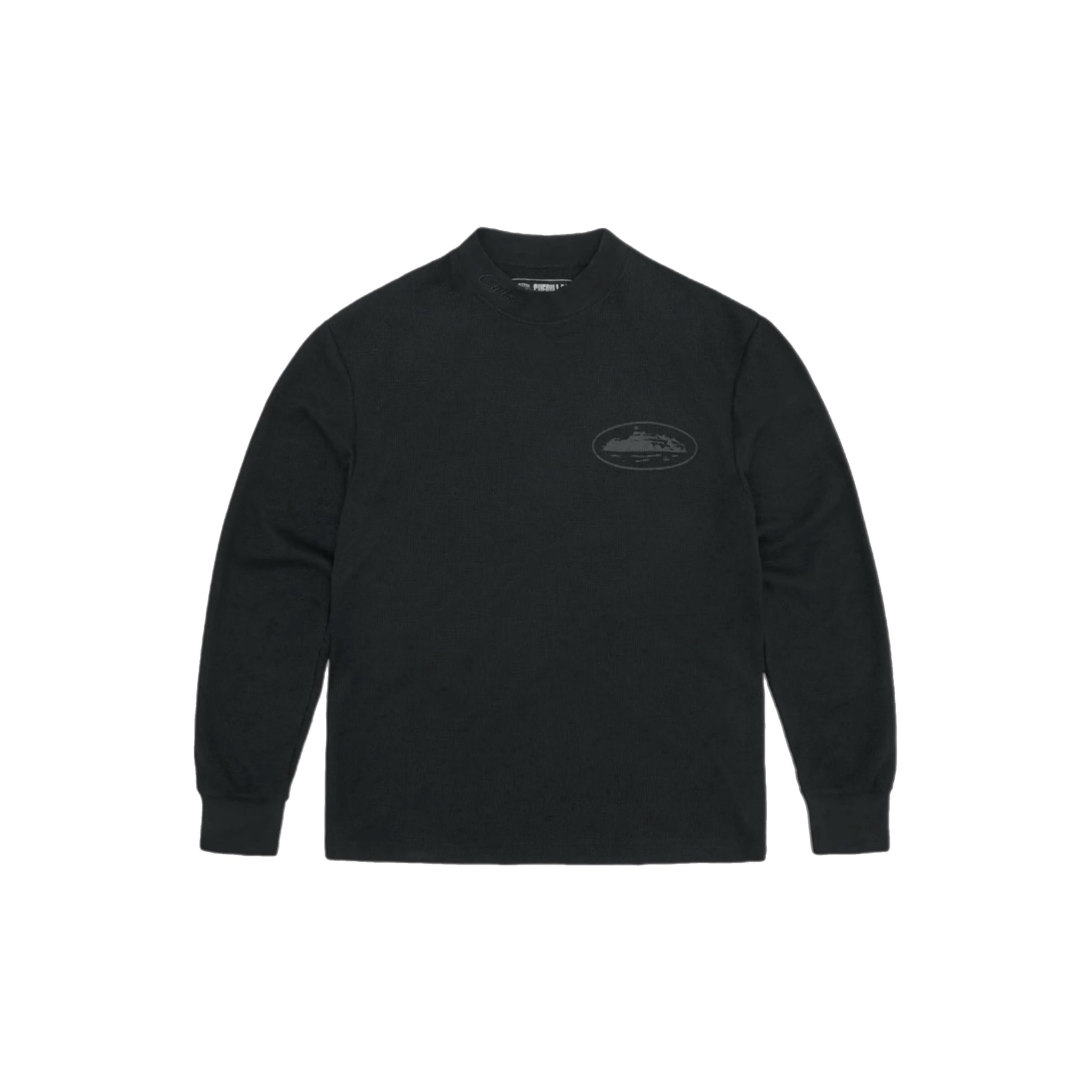 Corteiz Alcatraz Waffle Longsleeve T-shirt - Black