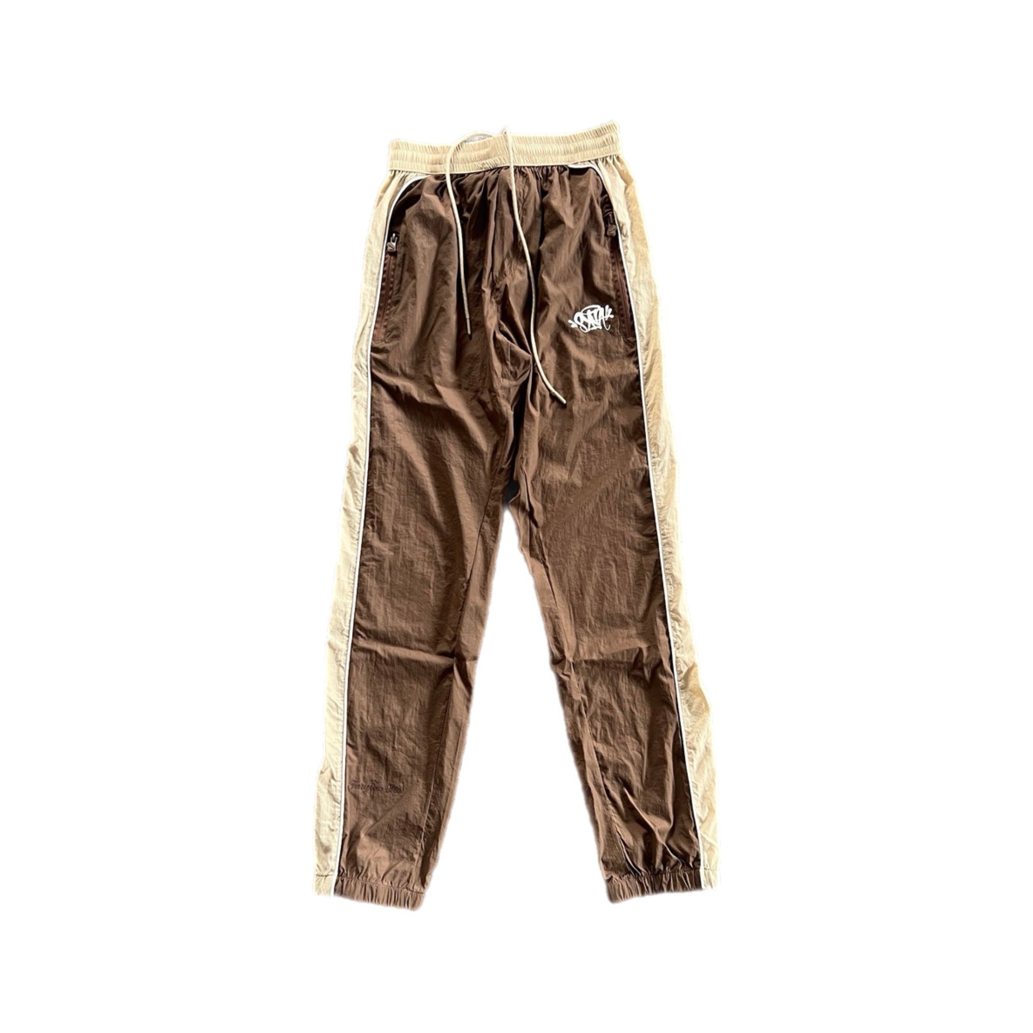 Syna Logo Shell Tracksuit - Brown/Beige