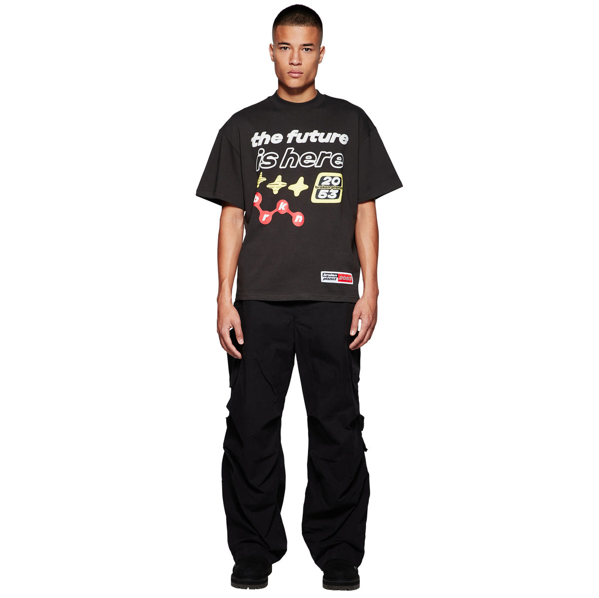 Broken Planet The Future Is Here T-shirt - Soot Black