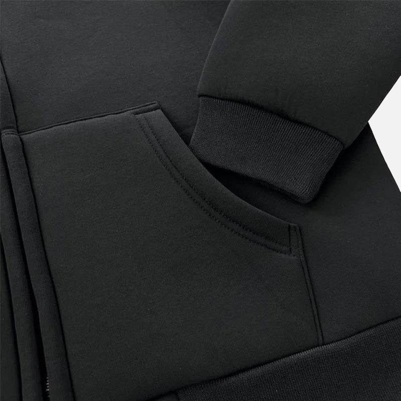 Syna World Neoprene Embossed Hoodie - Black