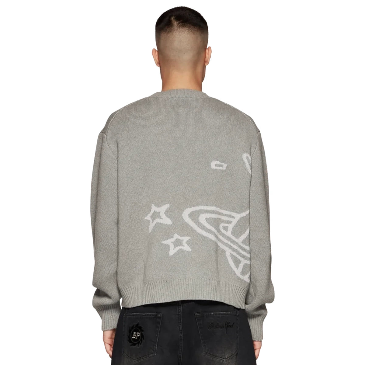 Broken Planet Knit Sweater - Heather Grey