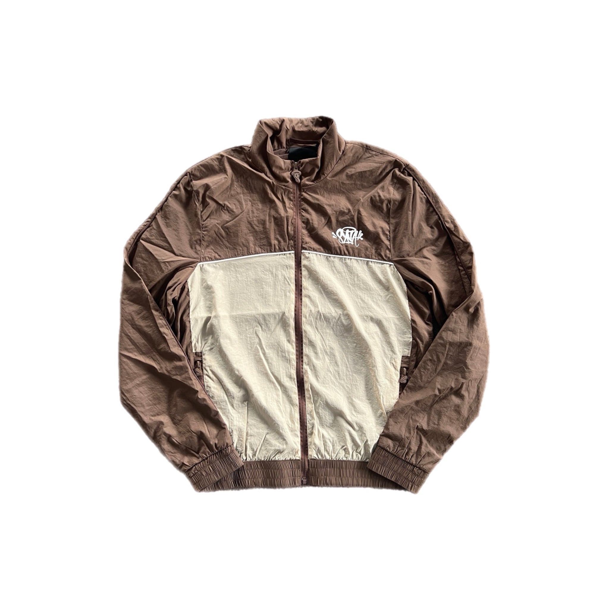 Syna Logo Shell Tracksuit - Brown/Beige