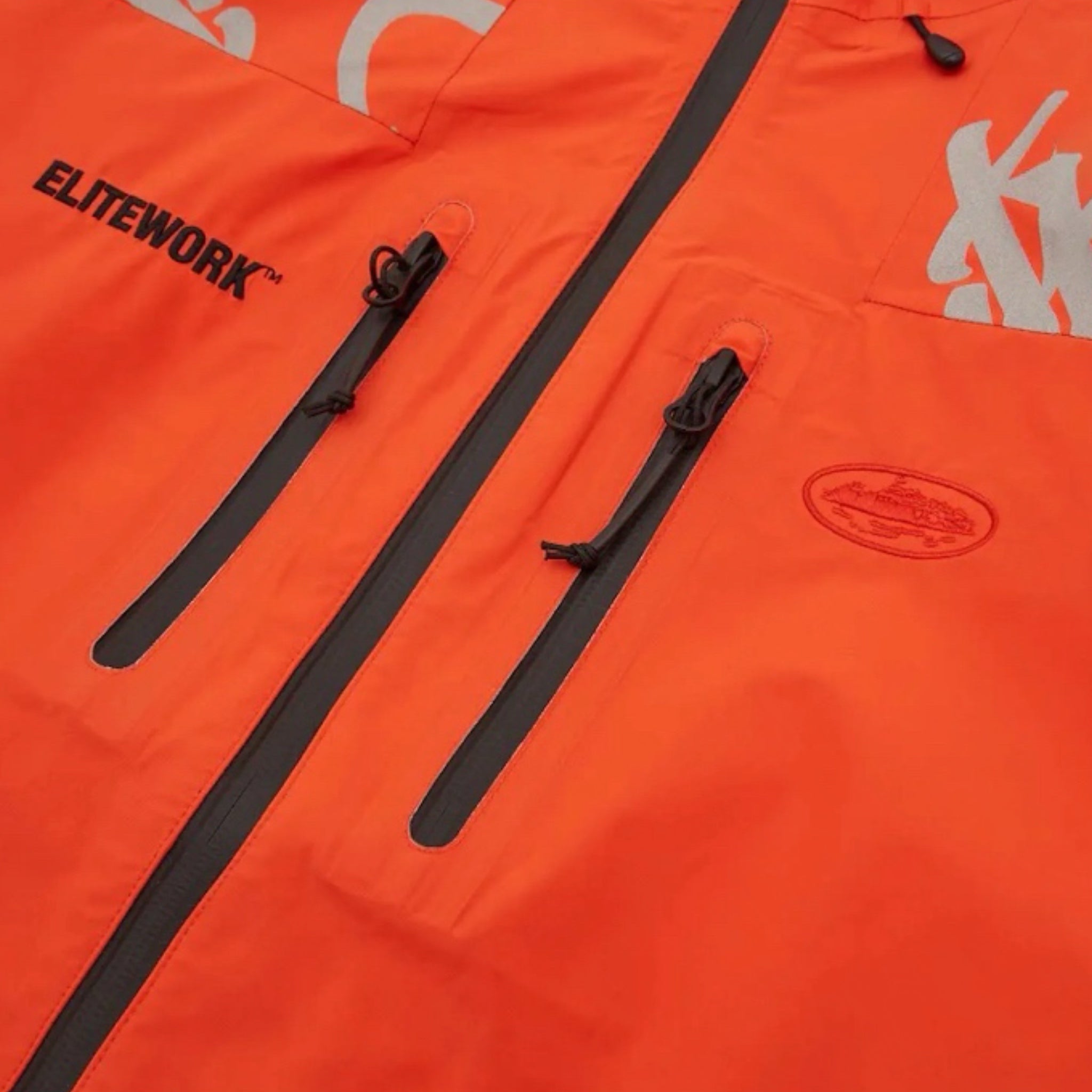Corteiz Elitework Waterproof Shell Jacket - Orange