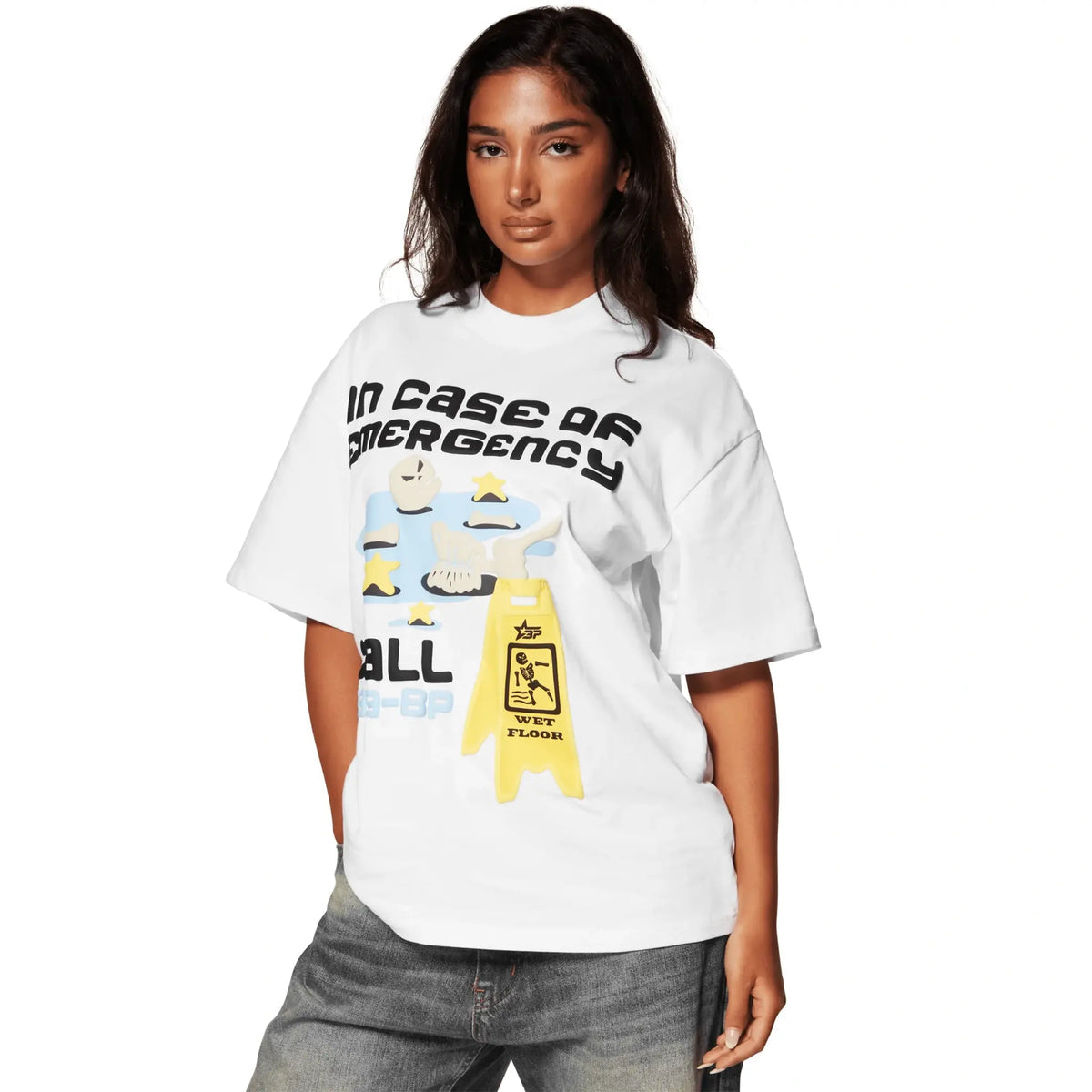 Broken Planet In Case Of Emergency T-shirt - White