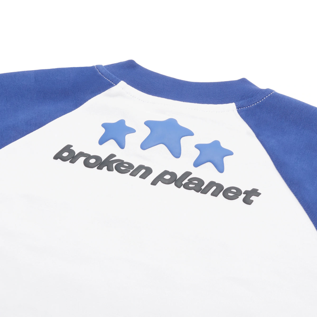 Broken Planet Born To Be Fast Long Sleeve T-shirt - White/Blue