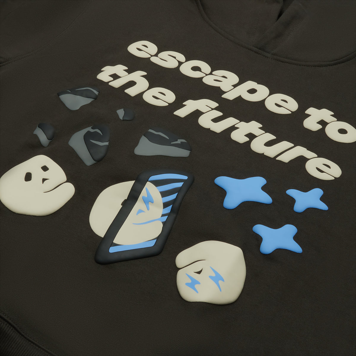 Broken Planet Escape To The Future Hoodie - Soot Black