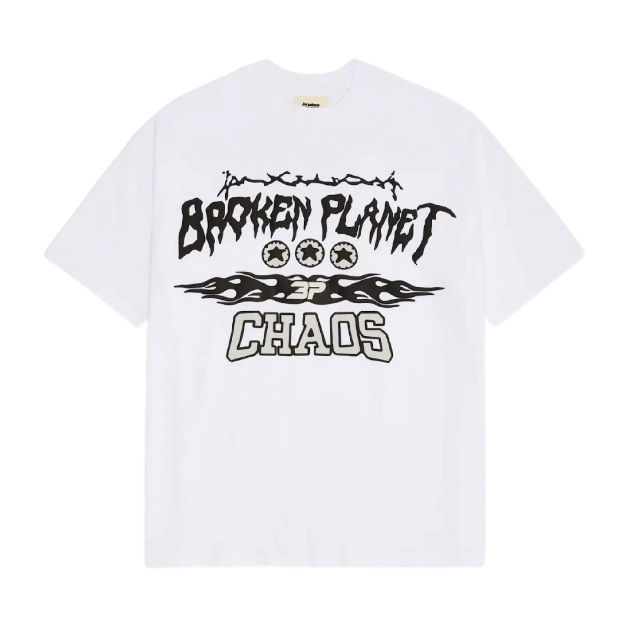Broken Planet Chaos T-shirt - Snow White