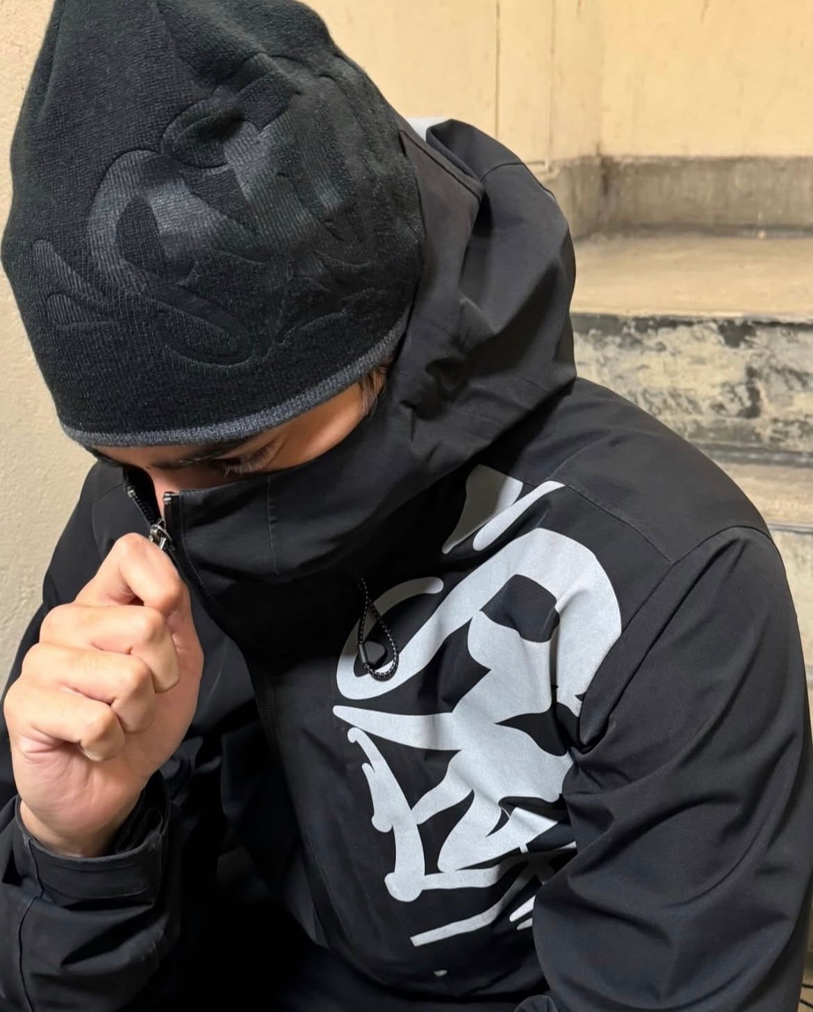 Syna World Debossed Beanie - Black