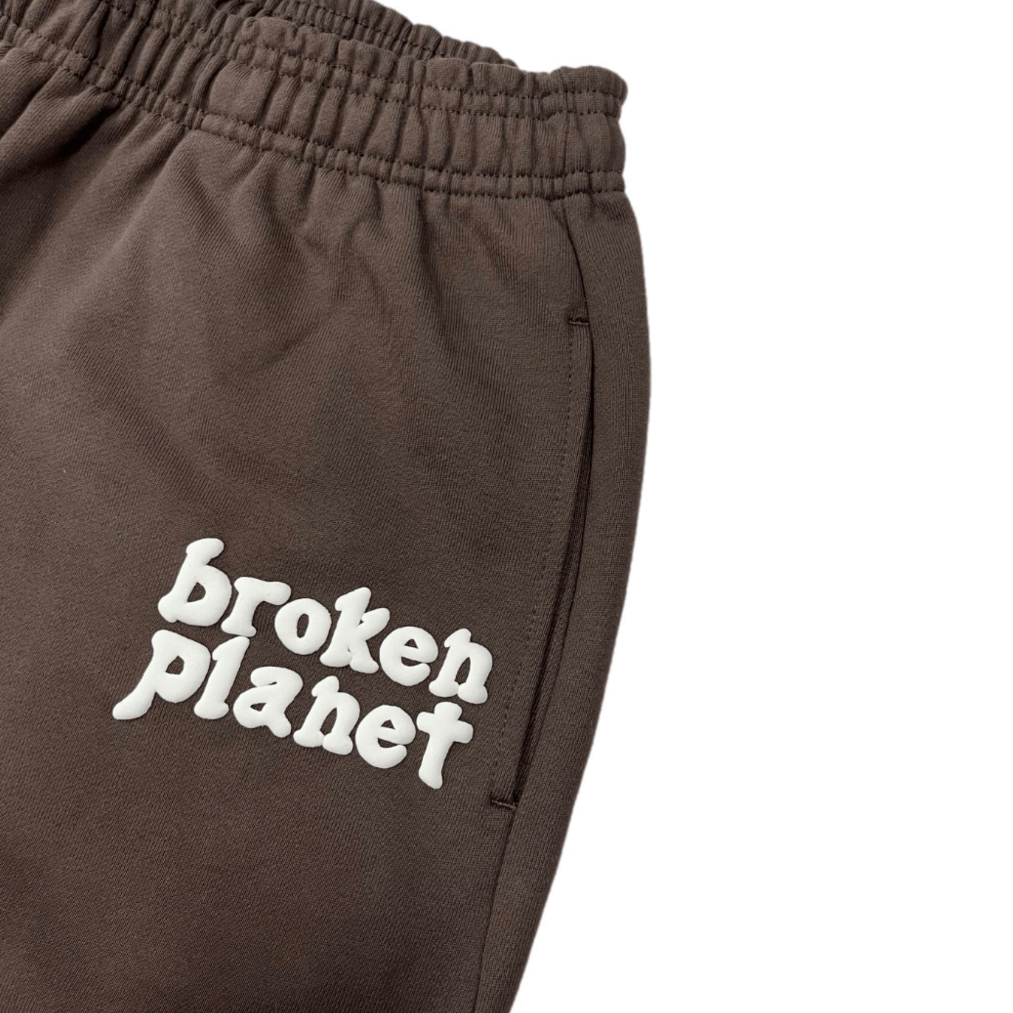 Broken Planet Basics Wide-Leg Sweatpants - Washed Mocha Brown