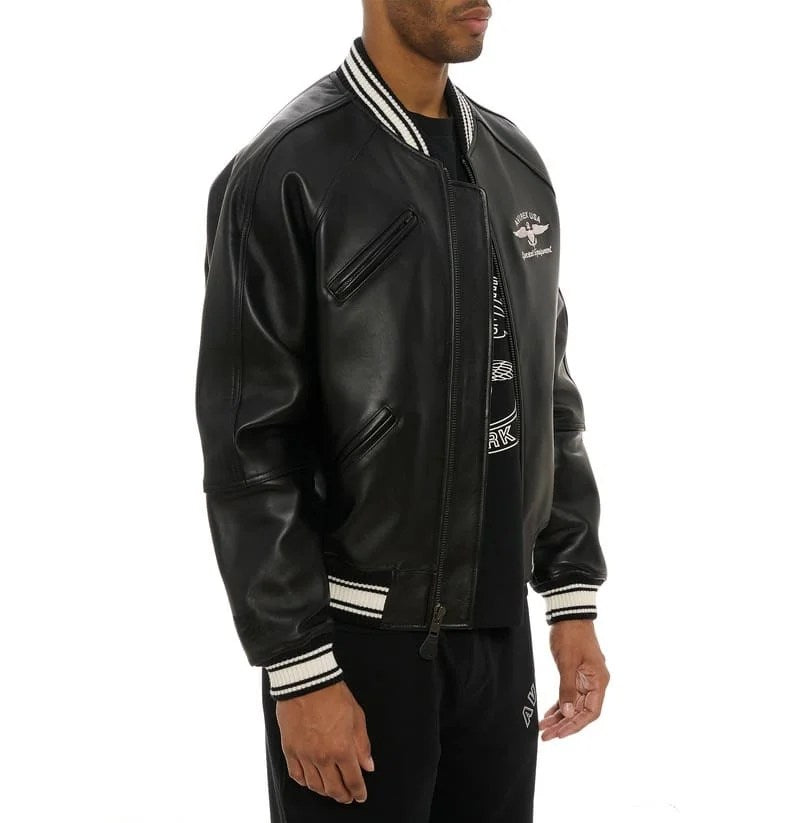 Avirex Stadium Jacket - Black