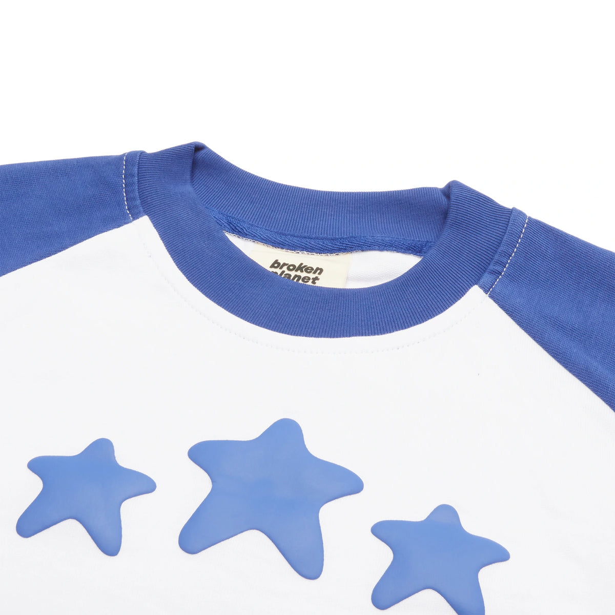 Broken Planet Born To Be Fast Long Sleeve T-shirt - White/Blue