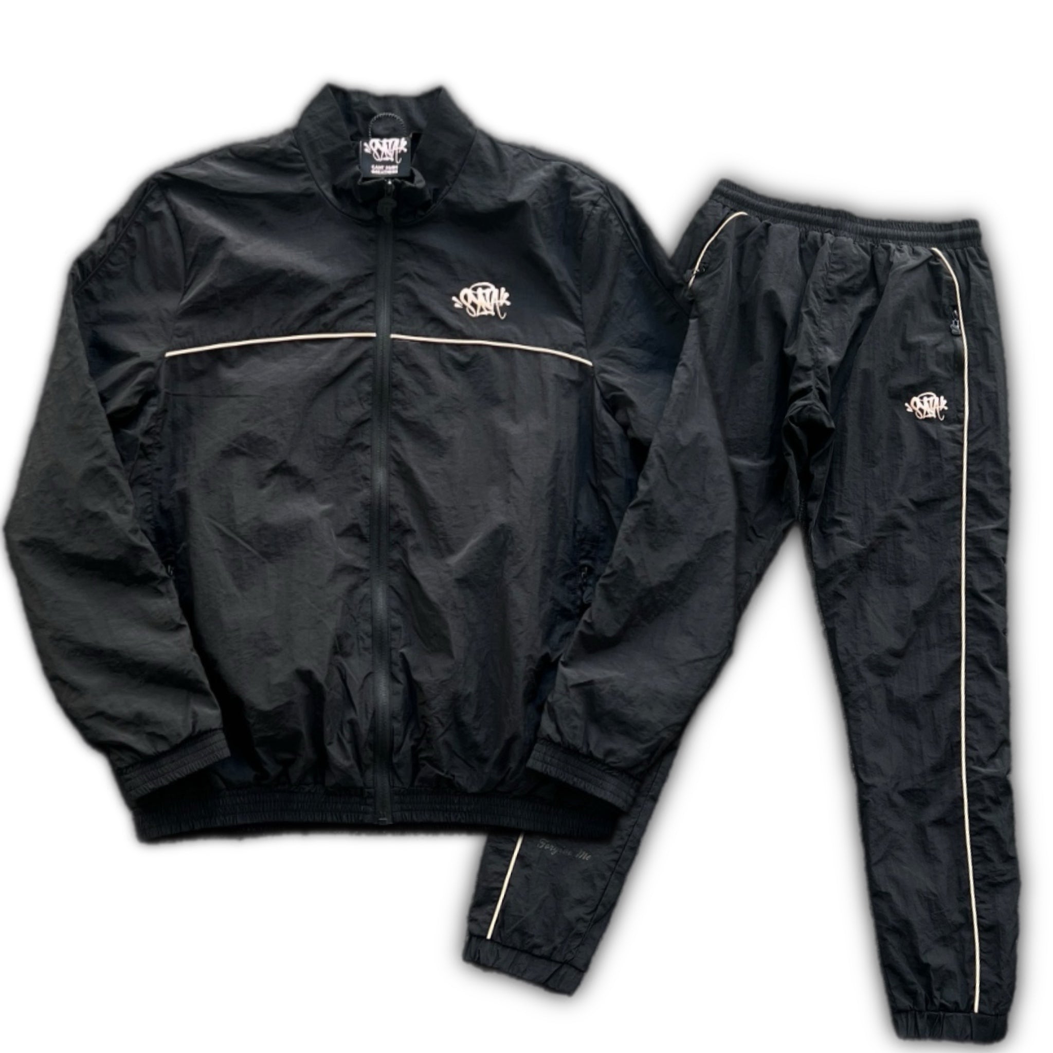 Syna Shell Tracksuit - Black/Rose Gold