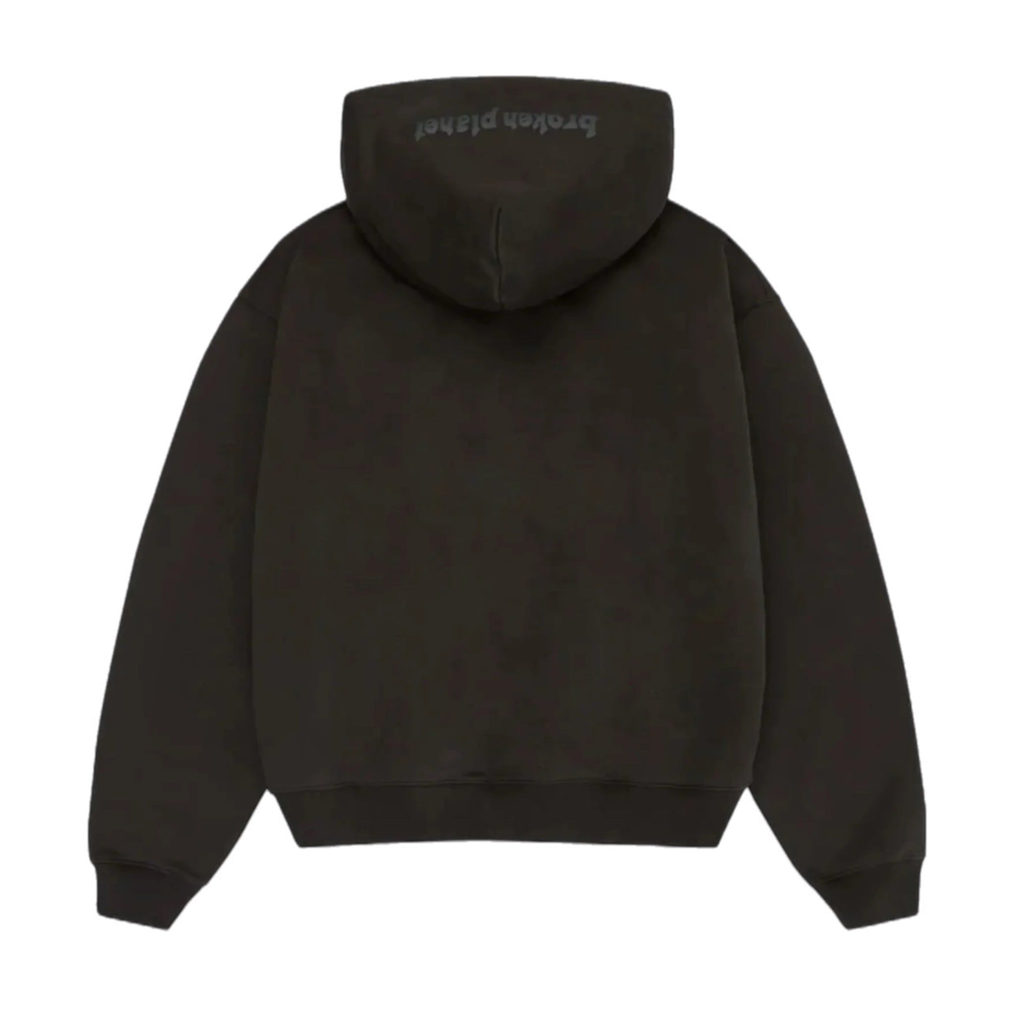 Broken Planet Zip-Up Hoodie - Soot Black