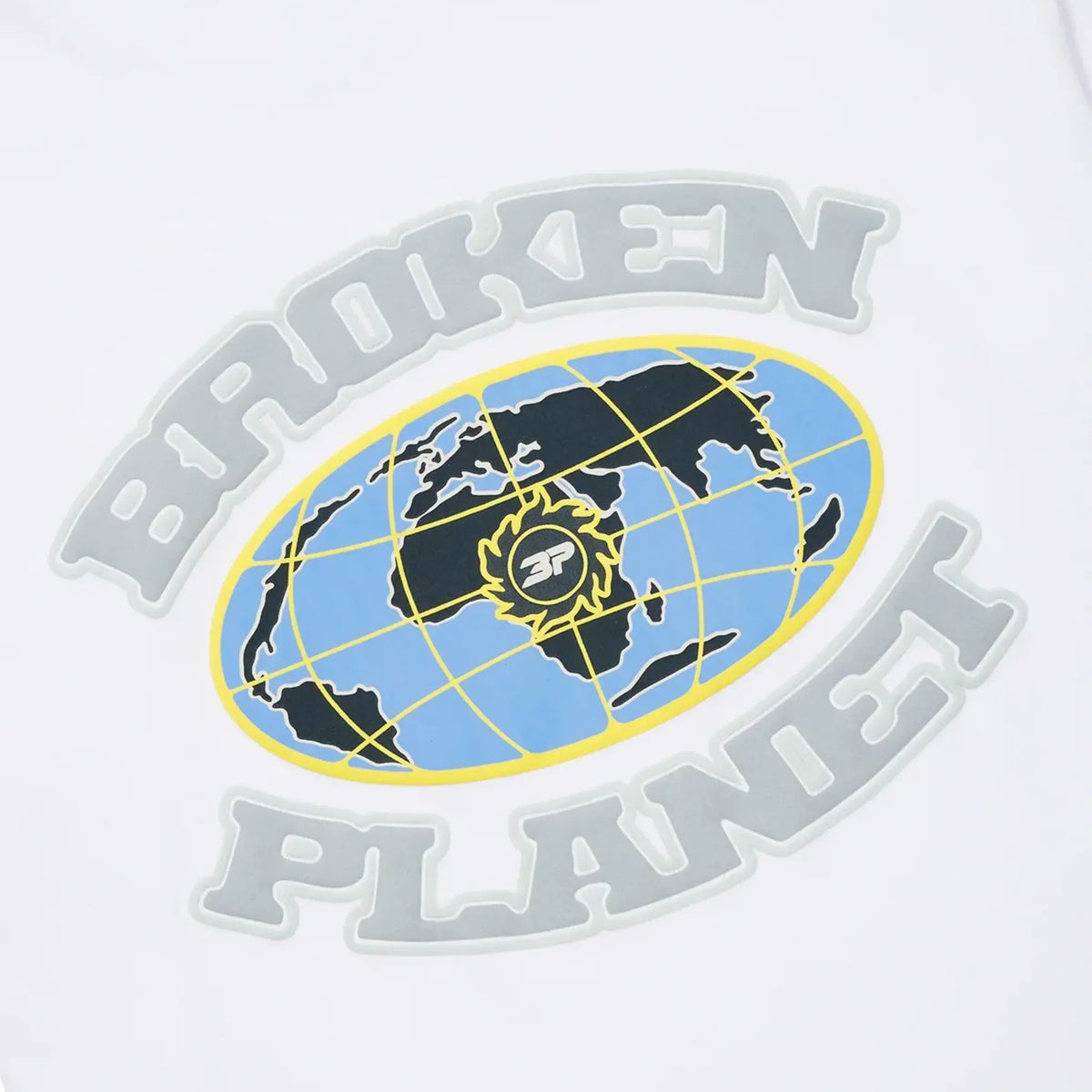Broken Planet Grid T-shirt - Snow White