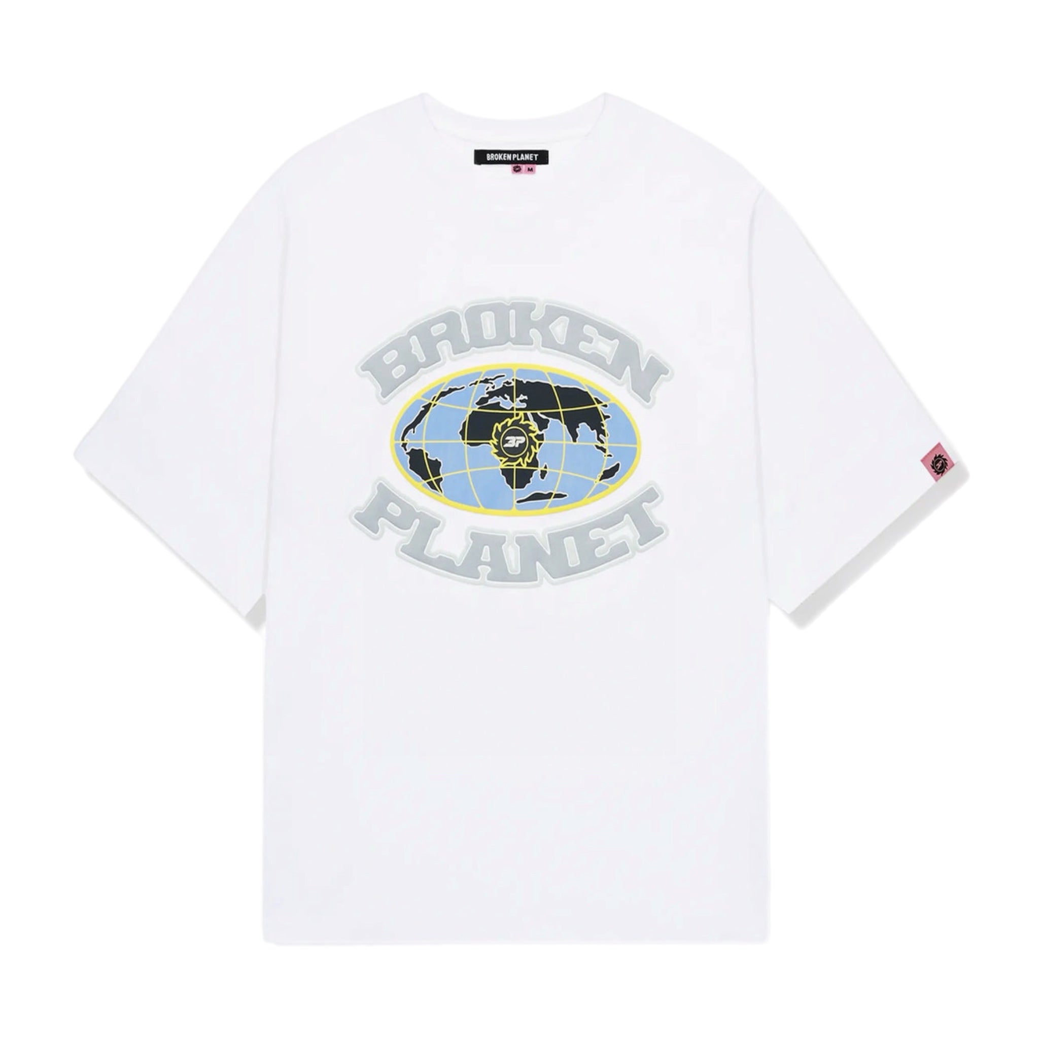 Broken Planet Grid T-shirt - Snow White