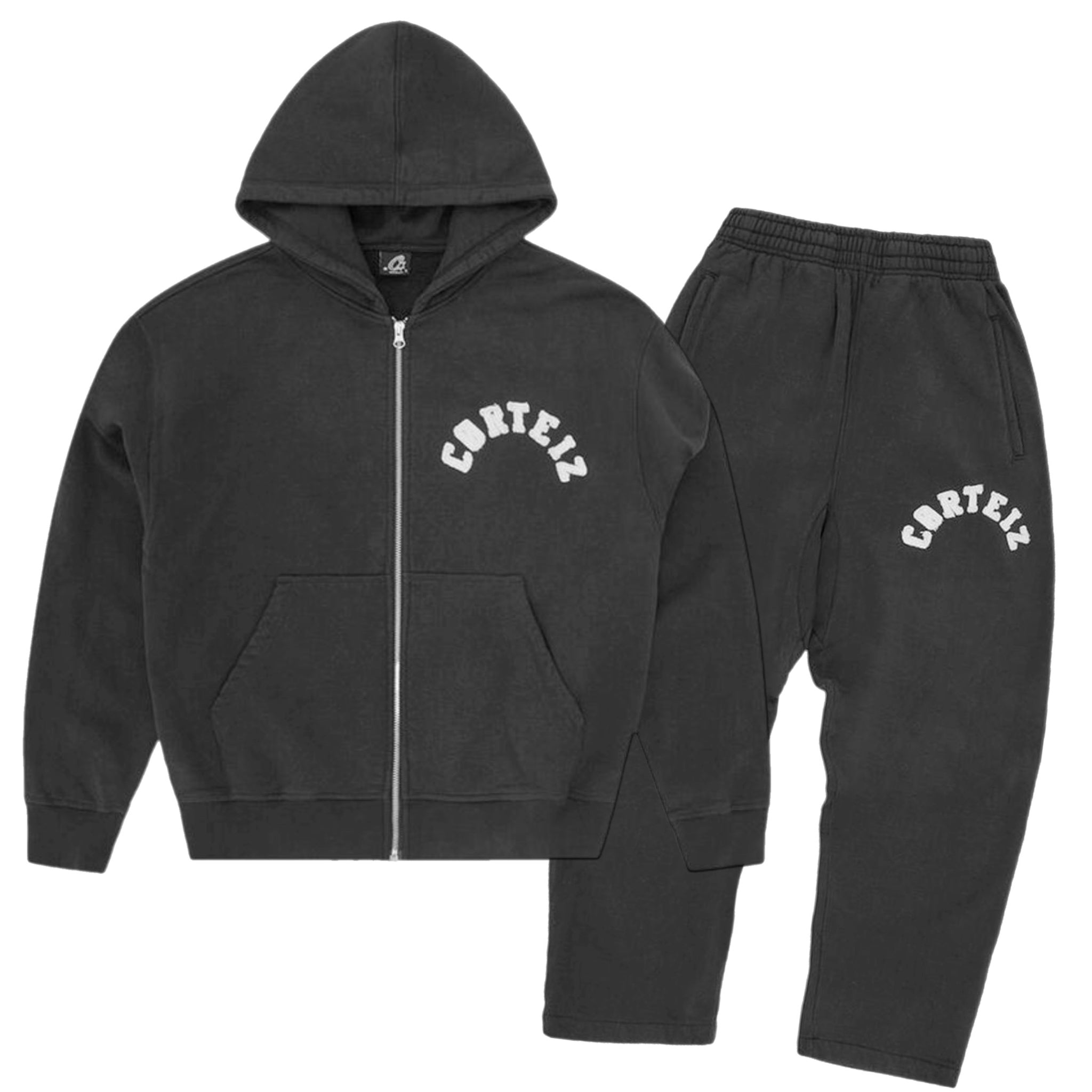 Corteiz Colly Arch Tracksuit - Black