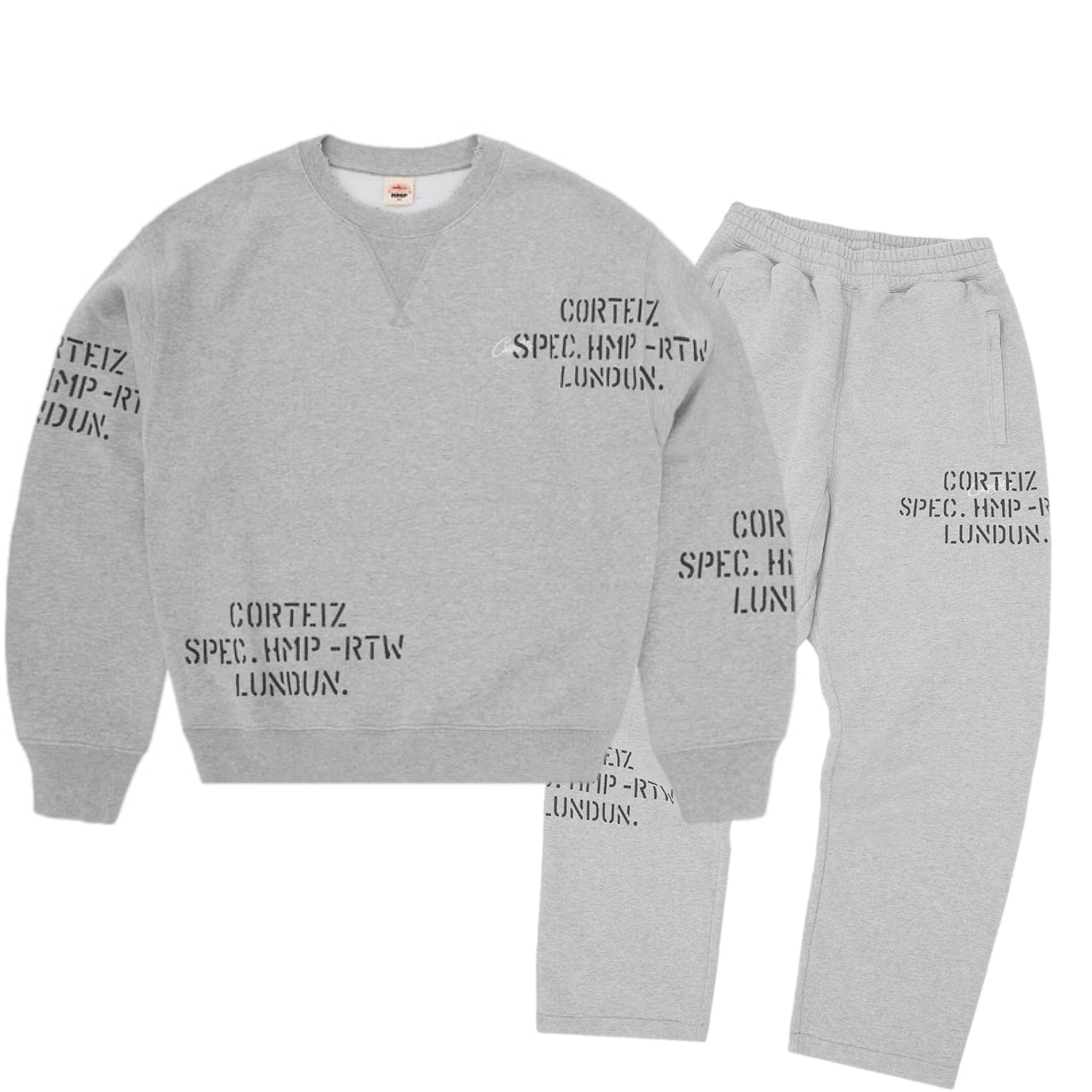 Corteiz HMP Stencil Tracksuit - Grey