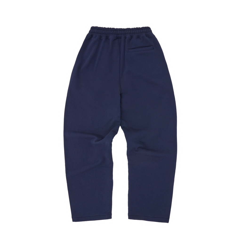 Corteiz Island Puff Print Open Hem Joggers - Navy