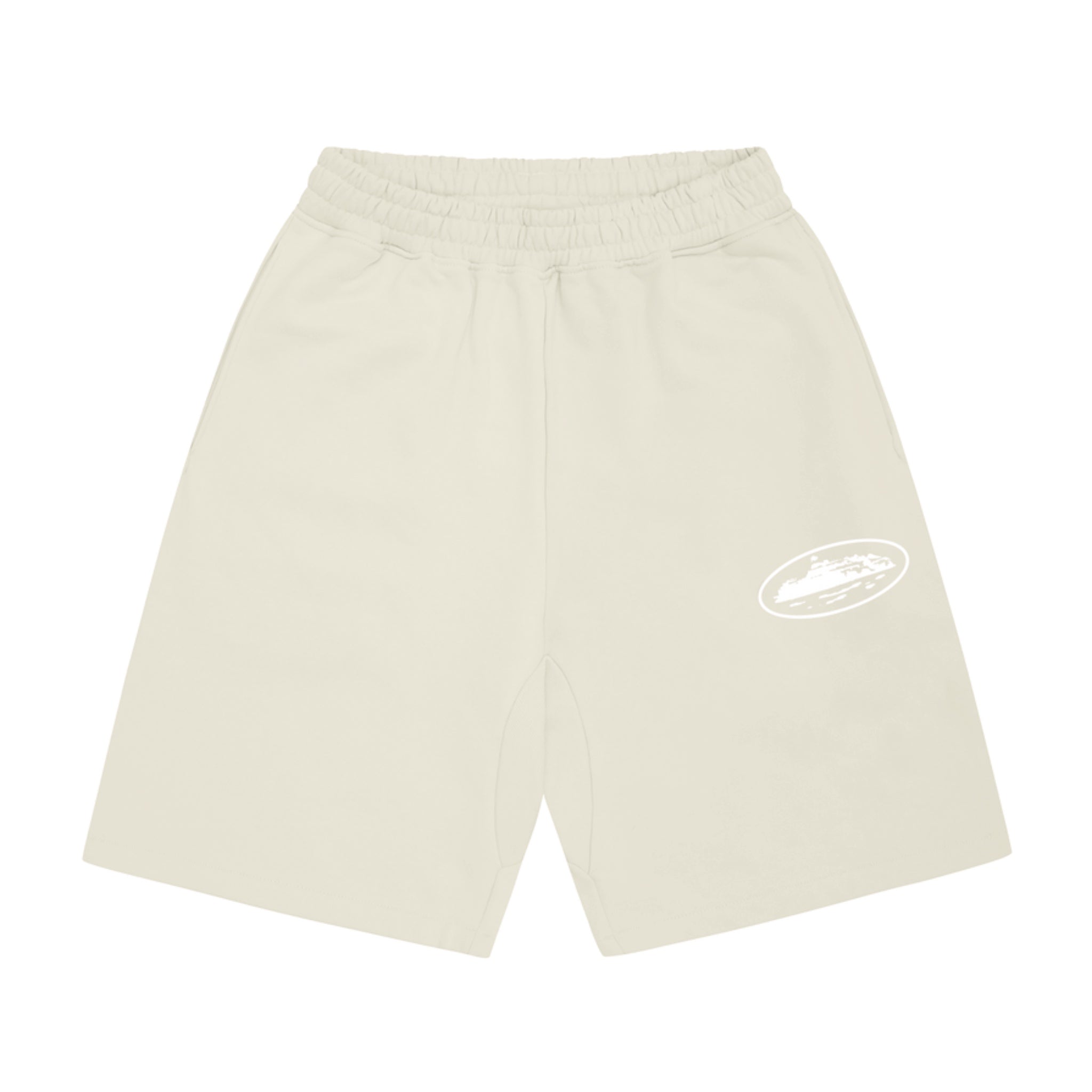 Corteiz Island Puff Print Shorts - Off White