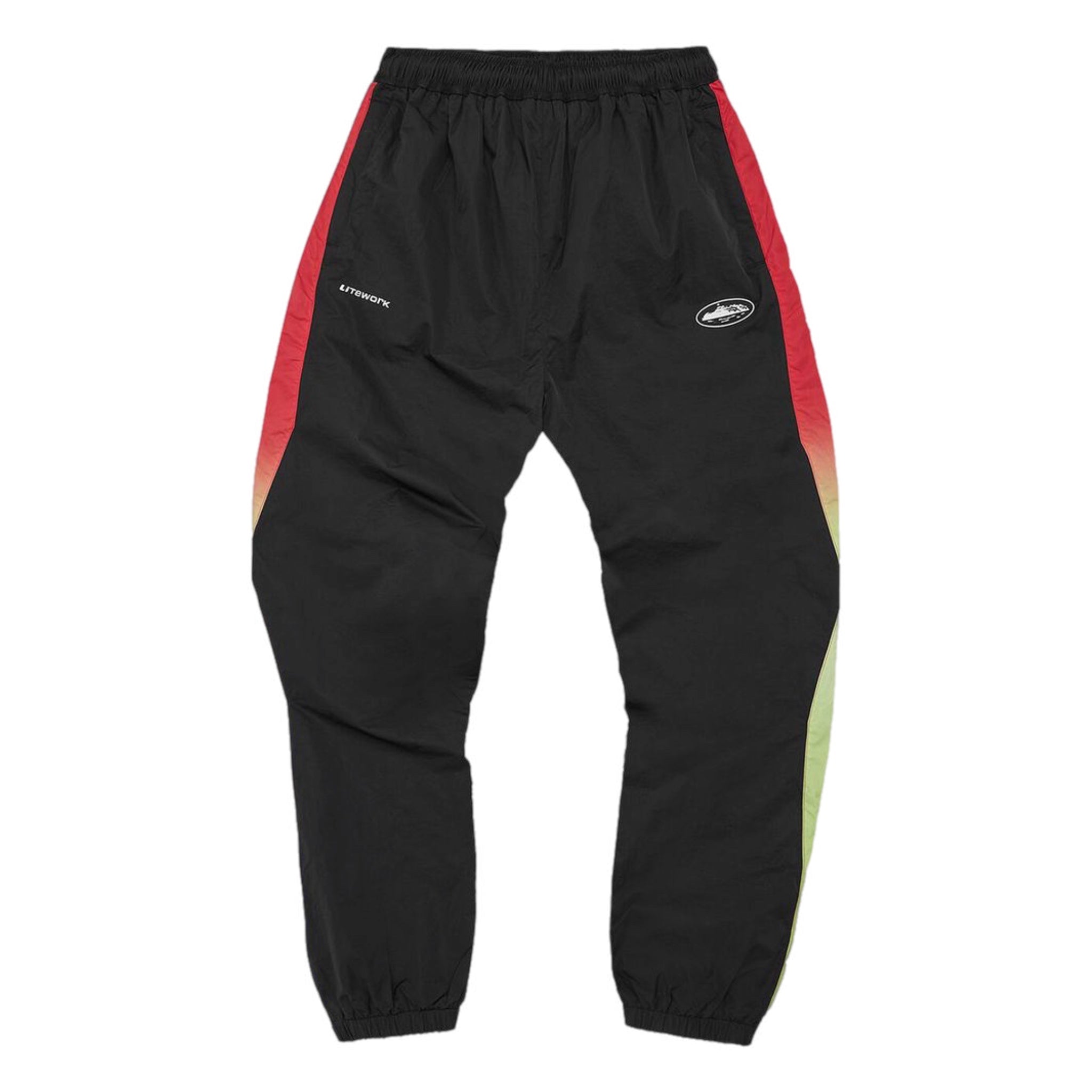 Corteiz Gradient Litework Tracksuit - Black/Red/Green