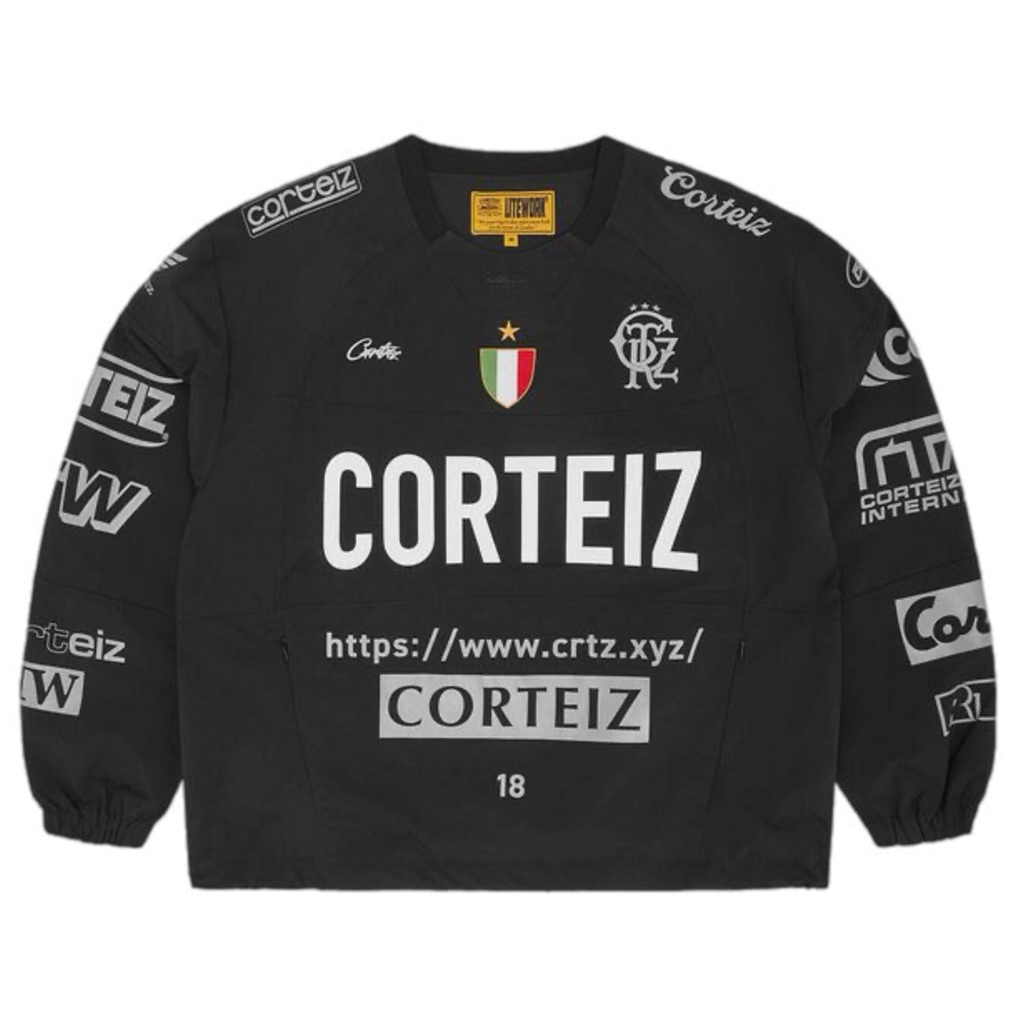 Corteiz Sponsors Training Pullover - Black