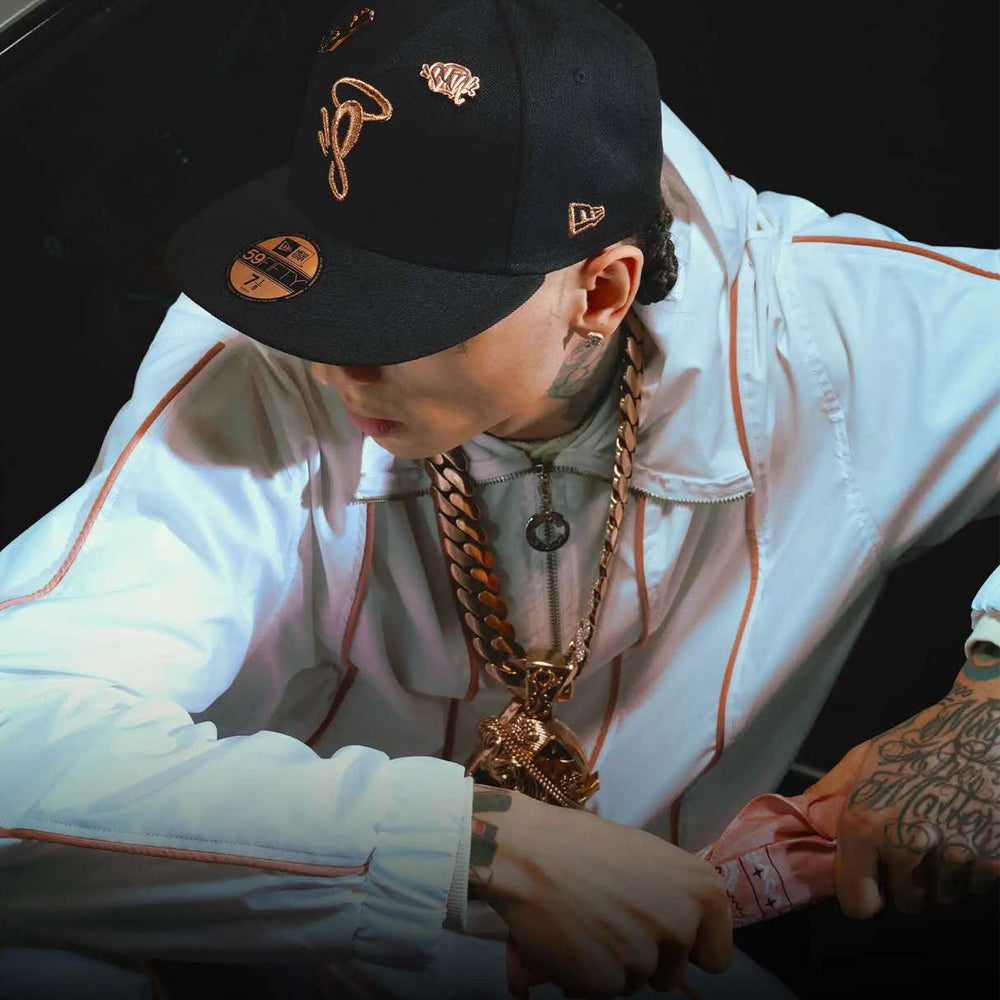 Syna World x New Era 9FIFTY SnapBack Cap - Black / Rose Gold