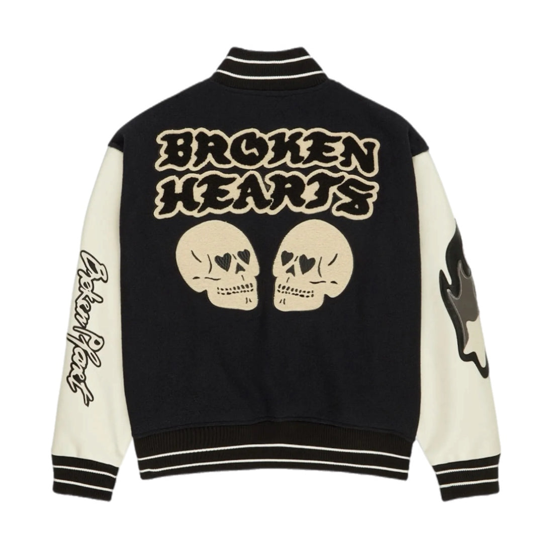 Broken Planet Varsity Jacket - Black/White