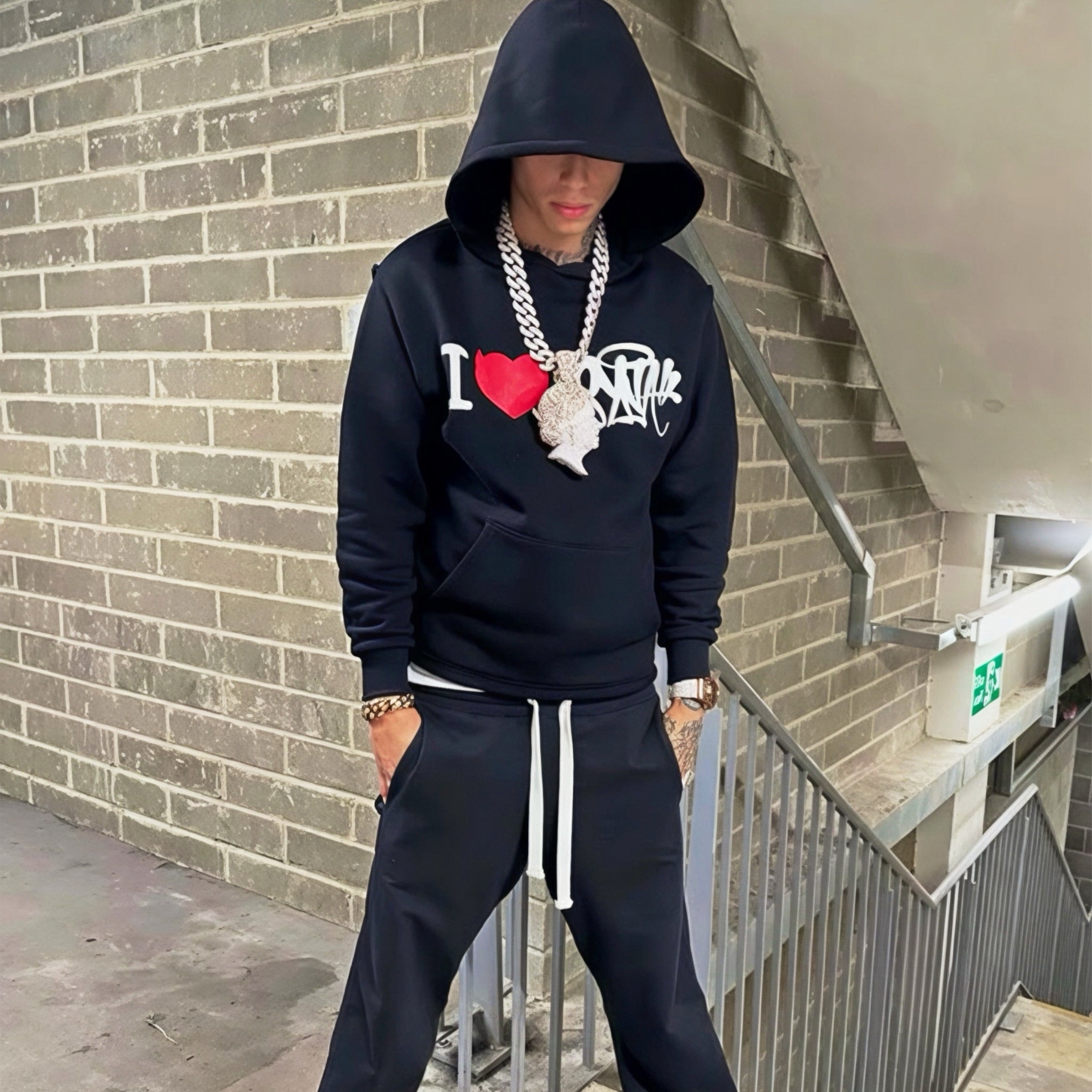 Syna World I Love Syna Hoodie - Black