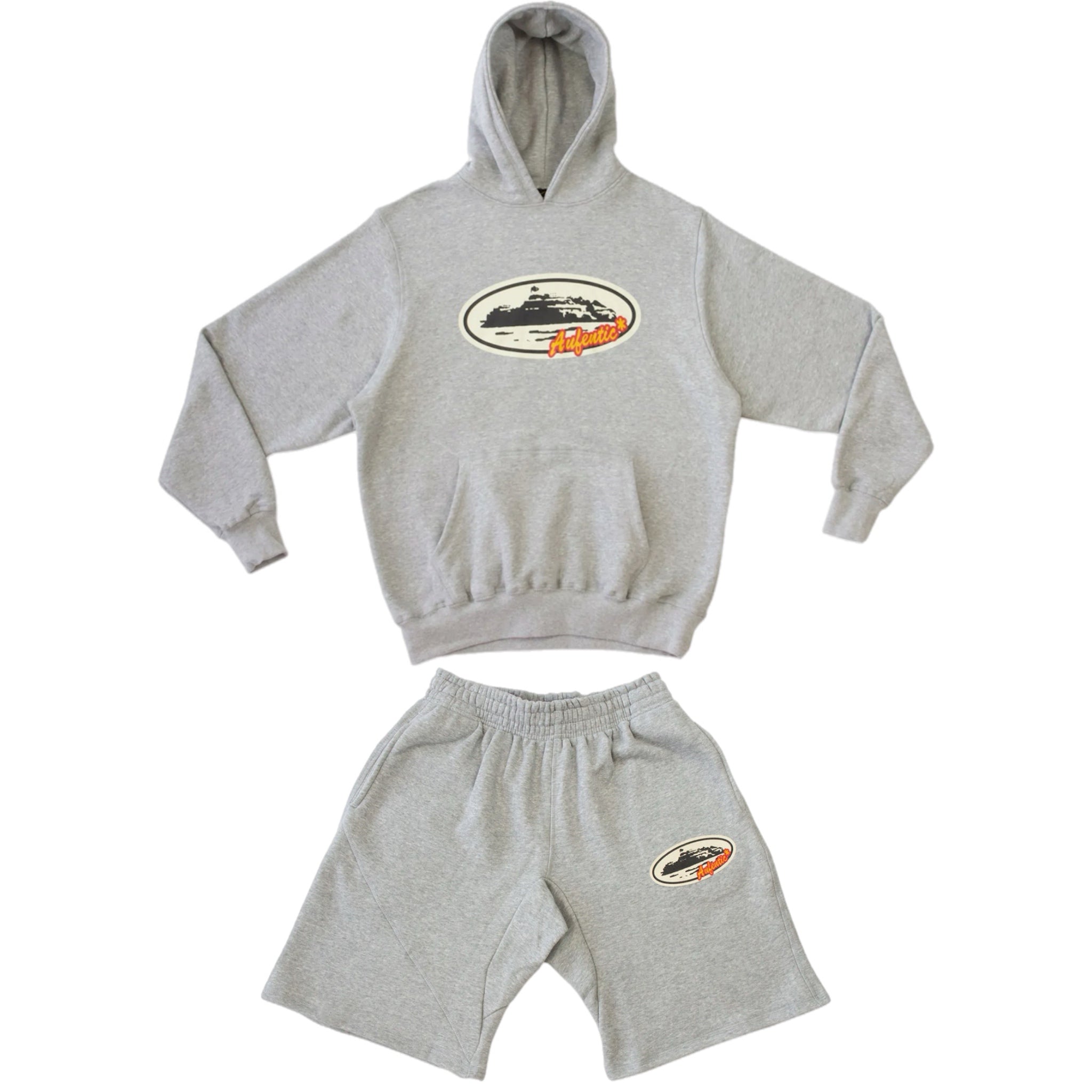 Corteiz Aufentic Short Set/Tracksuit - Grey
