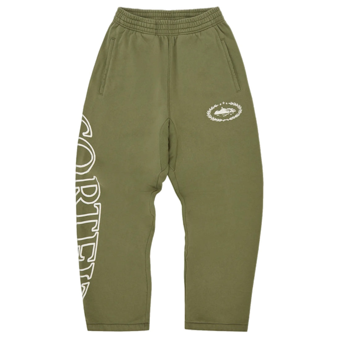 Corteiz Superior Royale Open Hem Joggers - Military Green