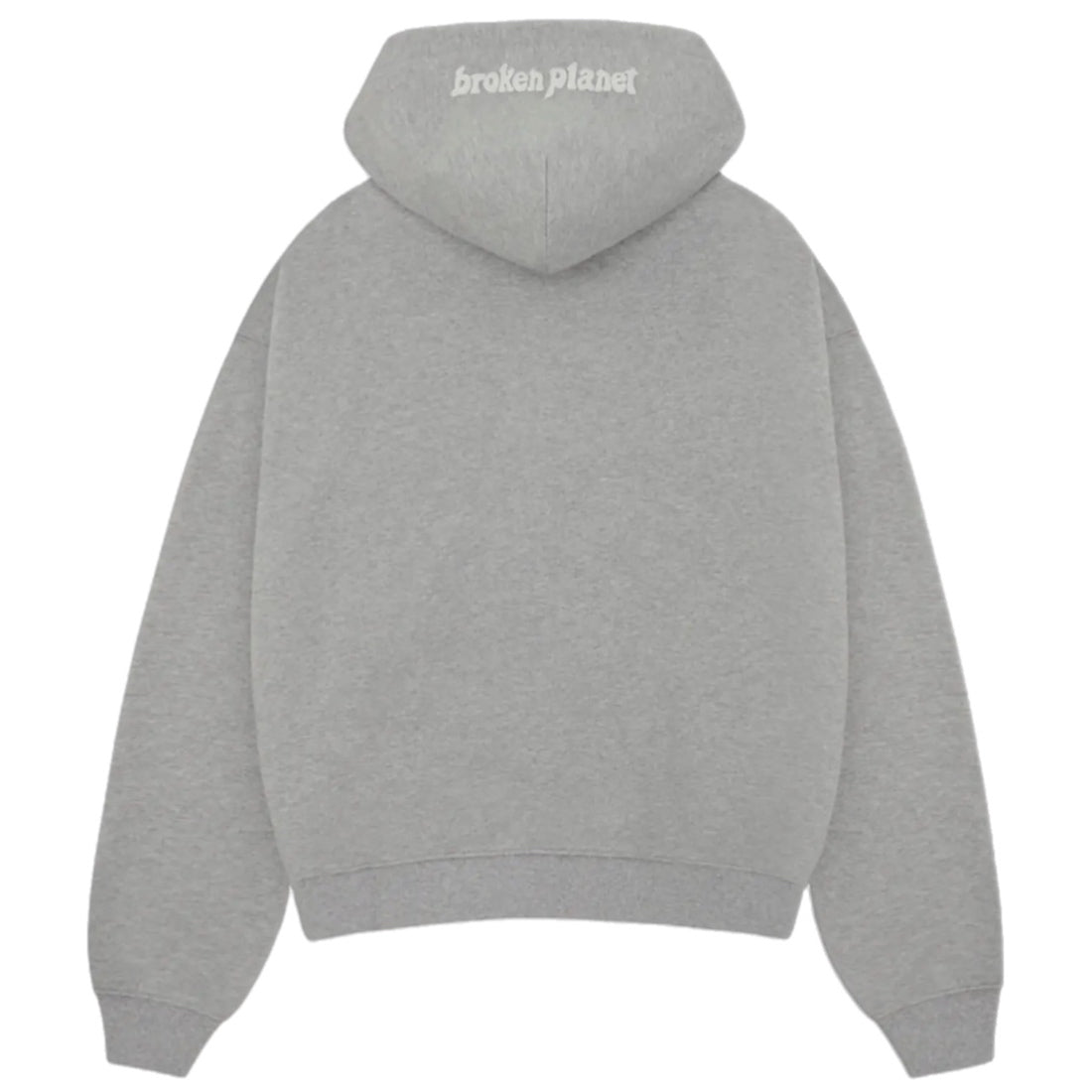 Broken Planet Zip Up Hoodie - Heather Grey