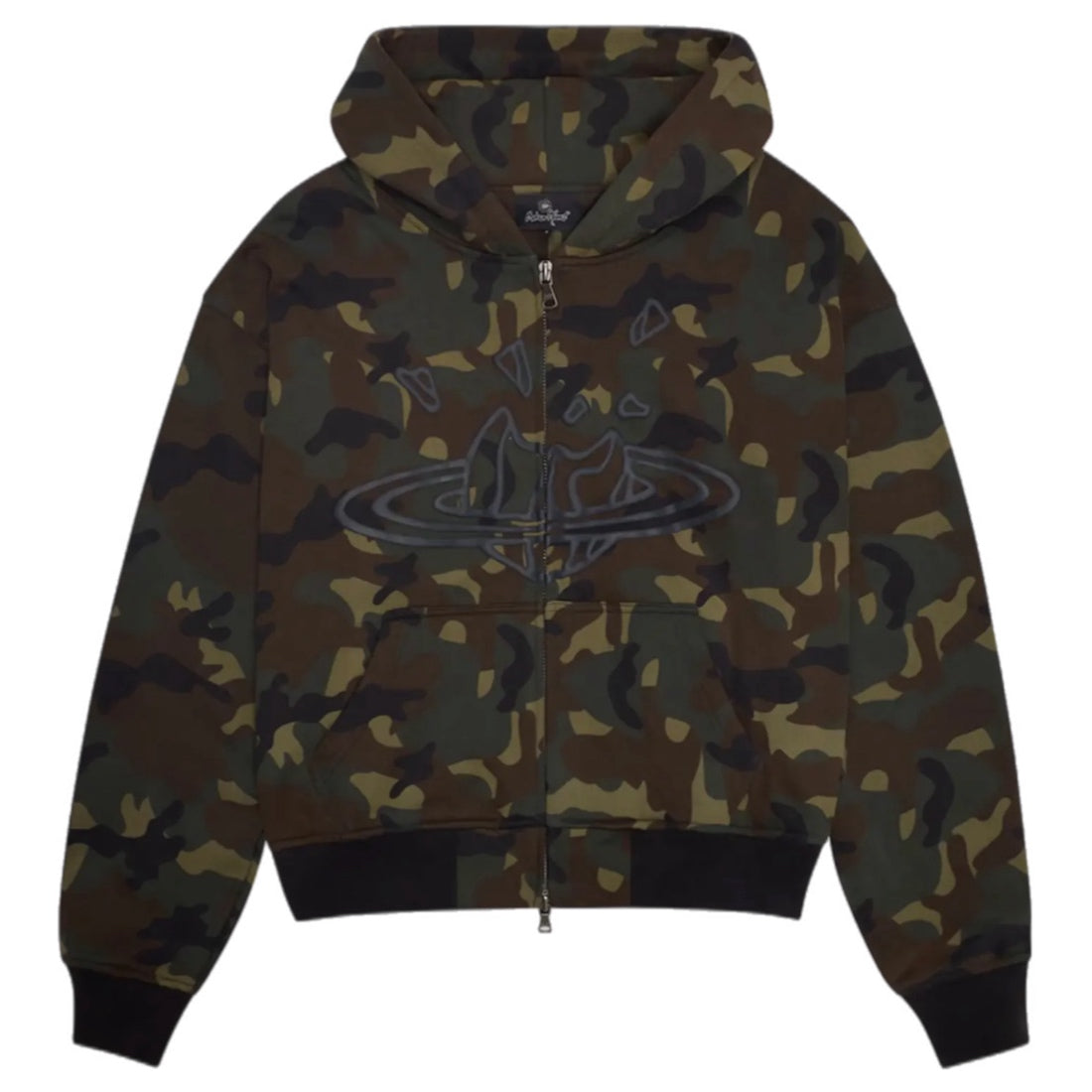 Broken Planet Camo Planet Zip-Up Hoodie - Camo