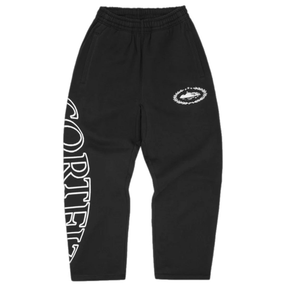 Corteiz Superior Royale Open Hem Joggers - Black